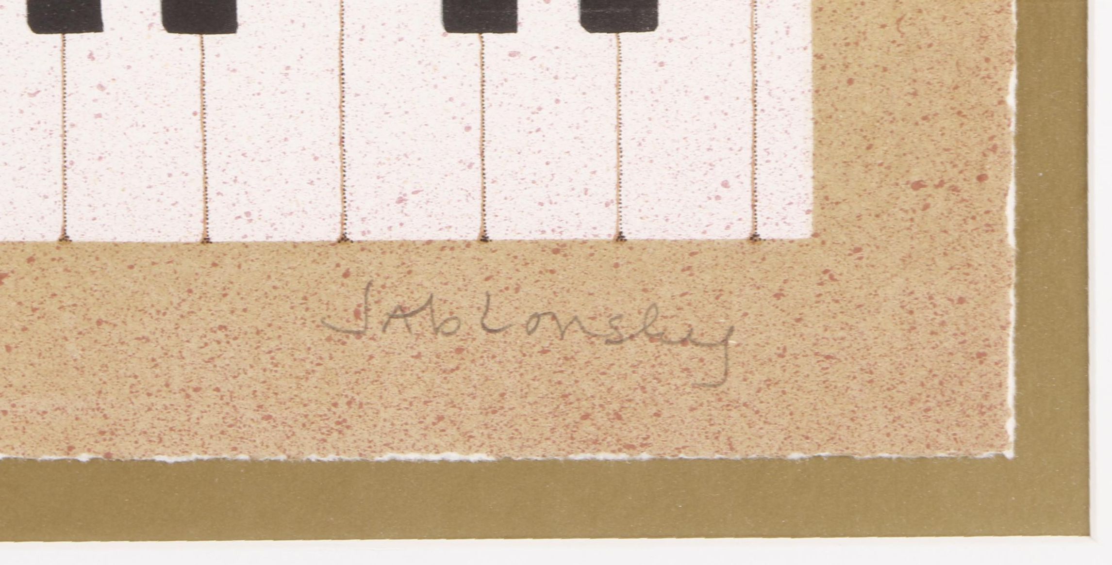 Carol Jablonsky Lithograph "Menagerie with Music"