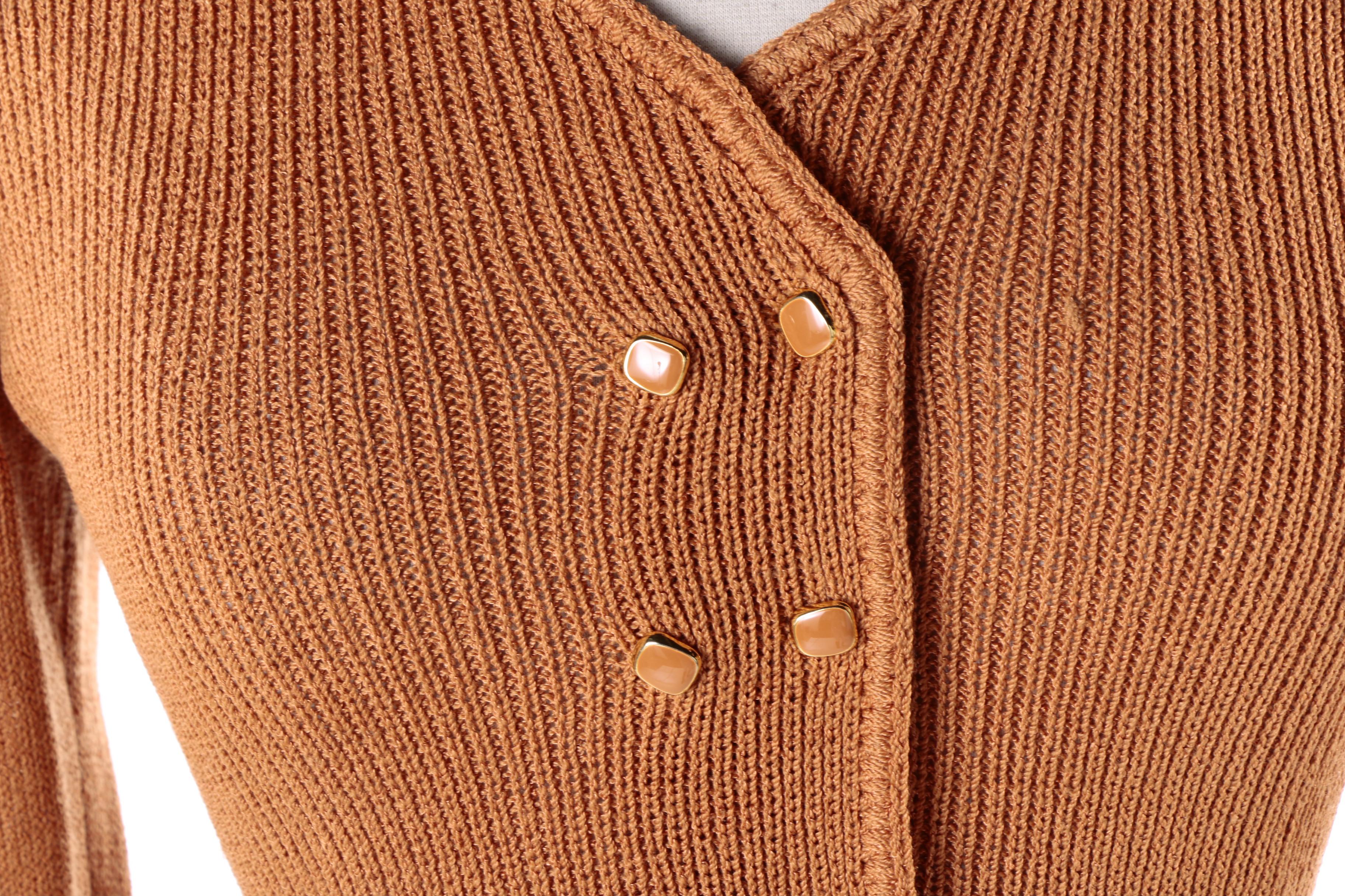 1970s Vintage St. John by Marie Gray Knit Cardigan and Dress