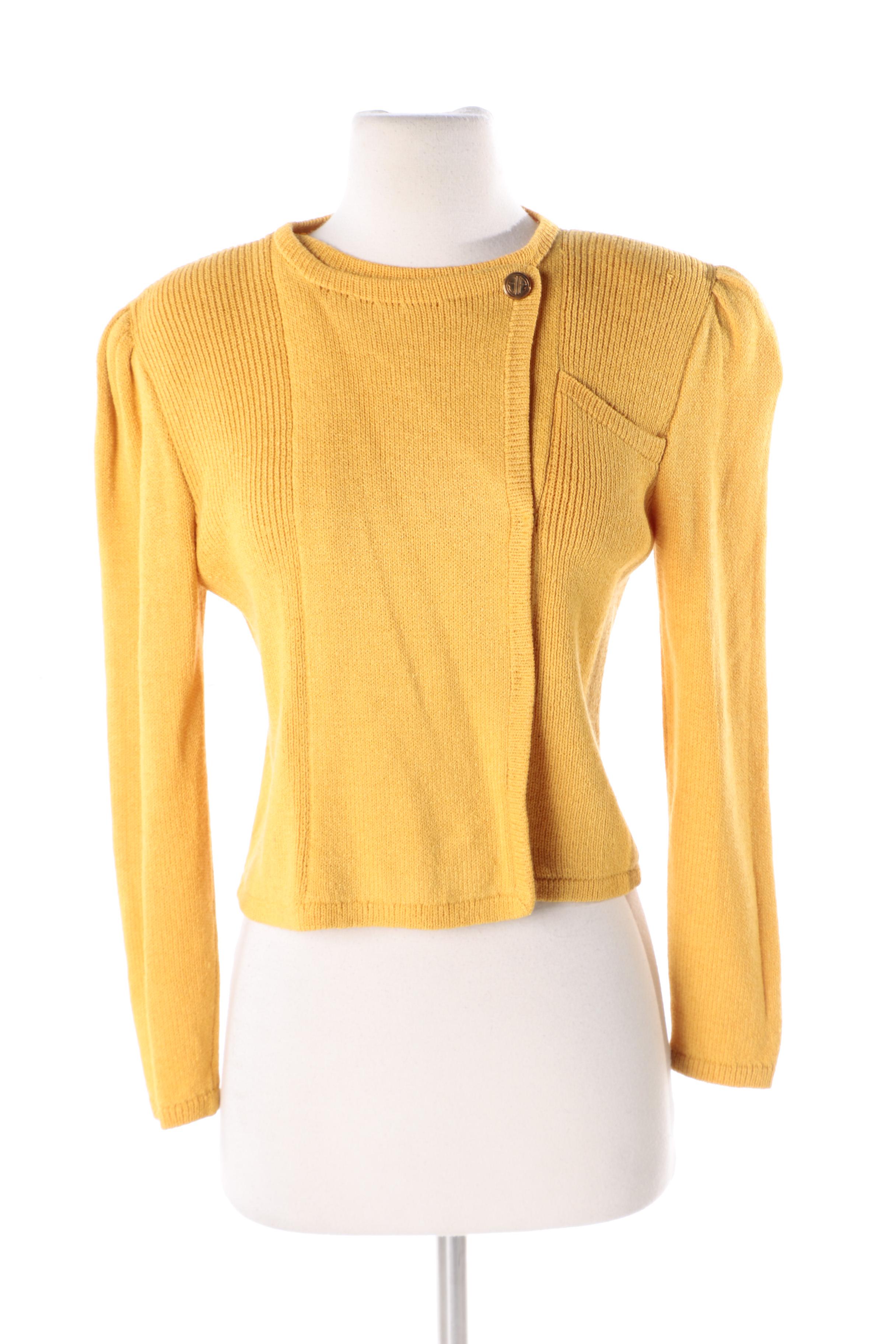 1970s Vintage St. John by Marie Gray Knit Cardigan and Dress