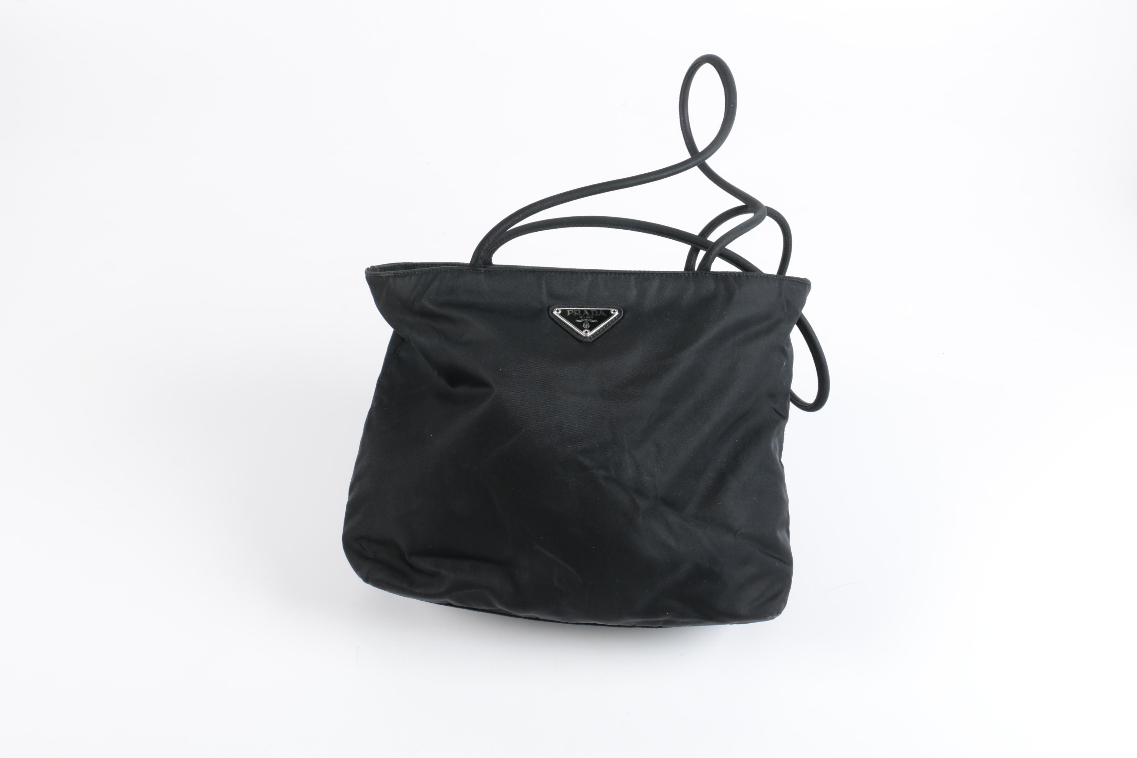 Prada Black Nylon Tote