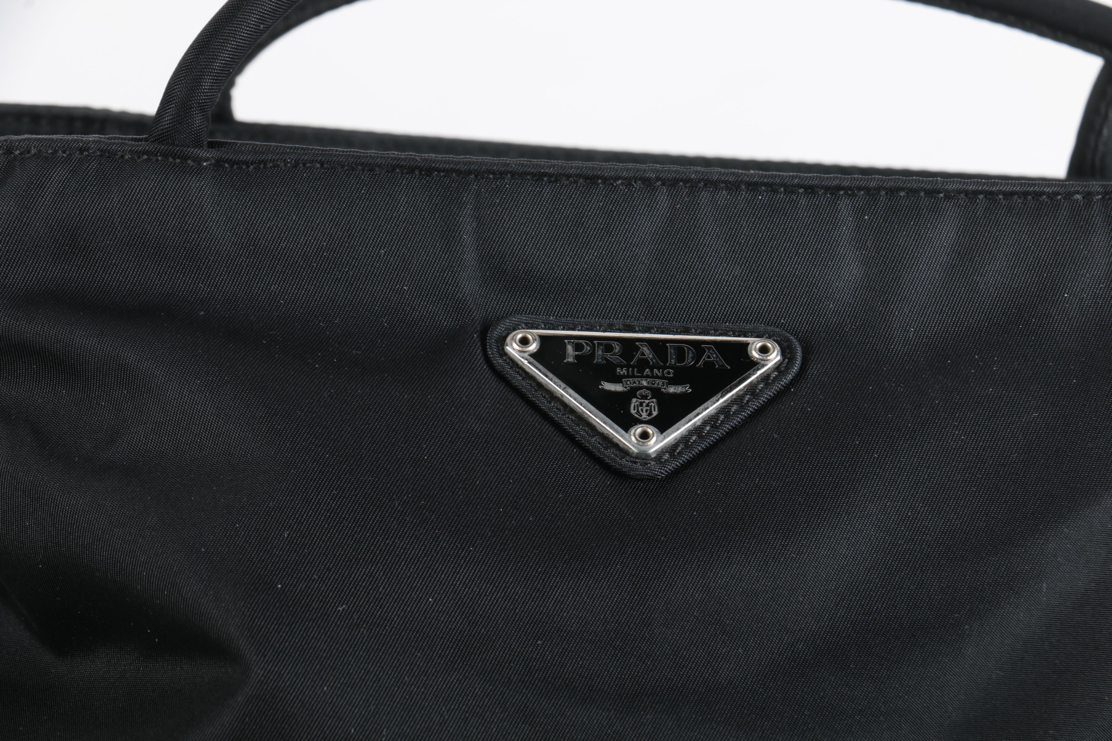 Prada Black Nylon Tote