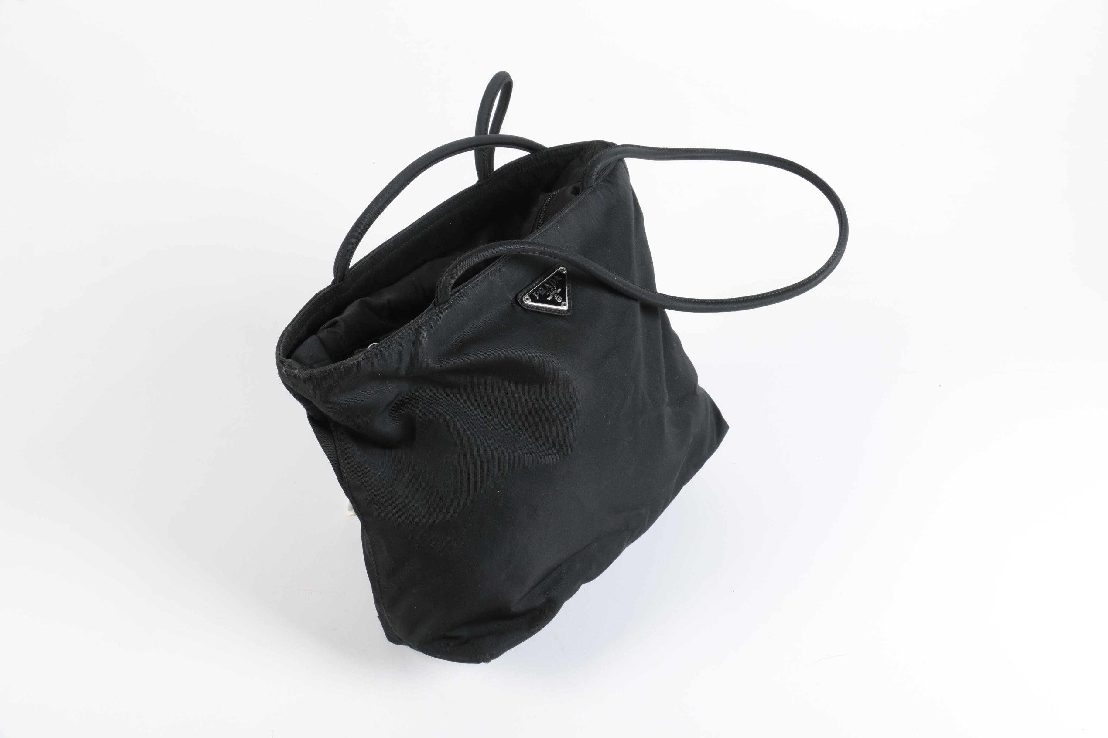 Prada Black Nylon Tote