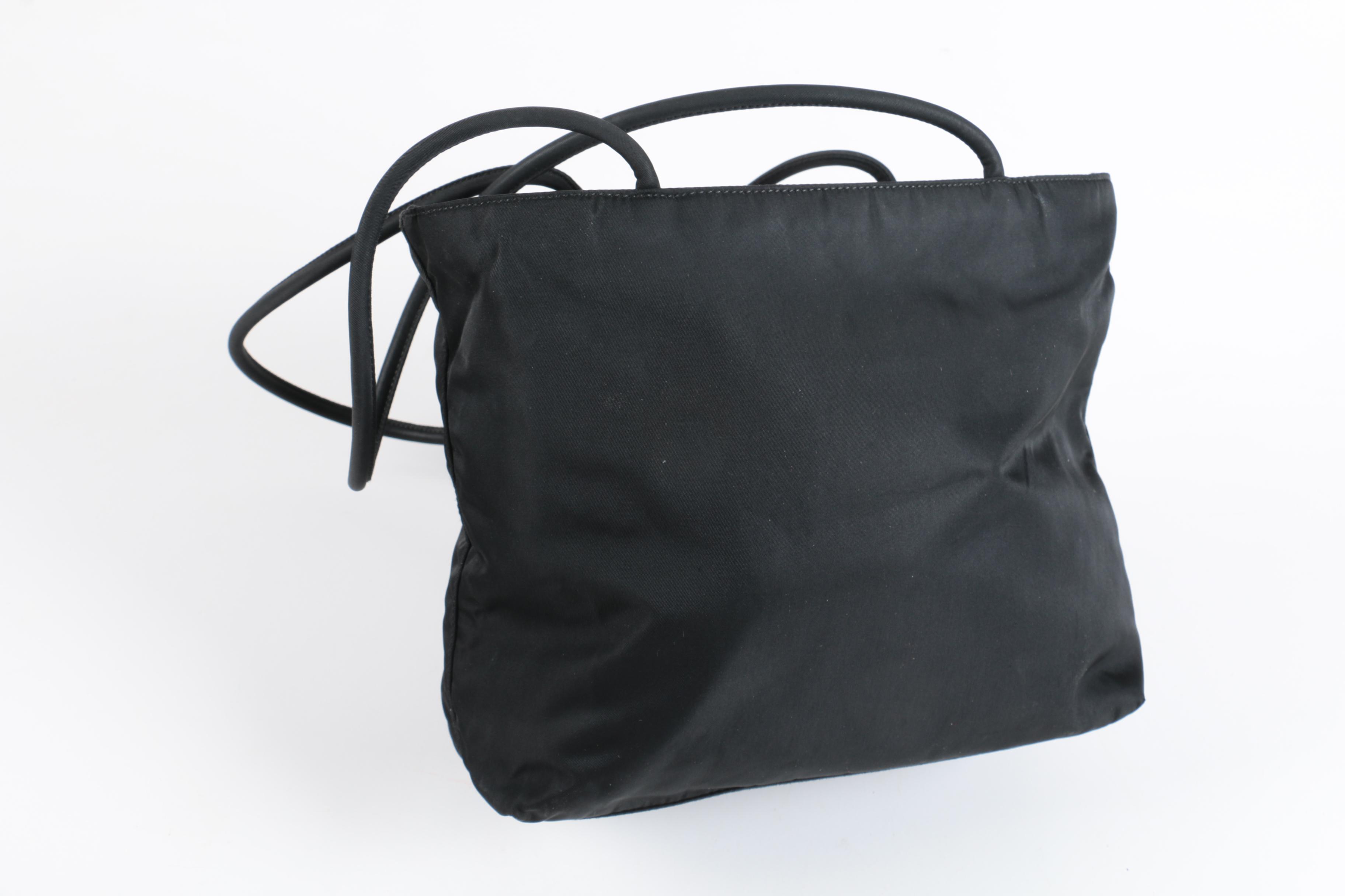 Prada Black Nylon Tote