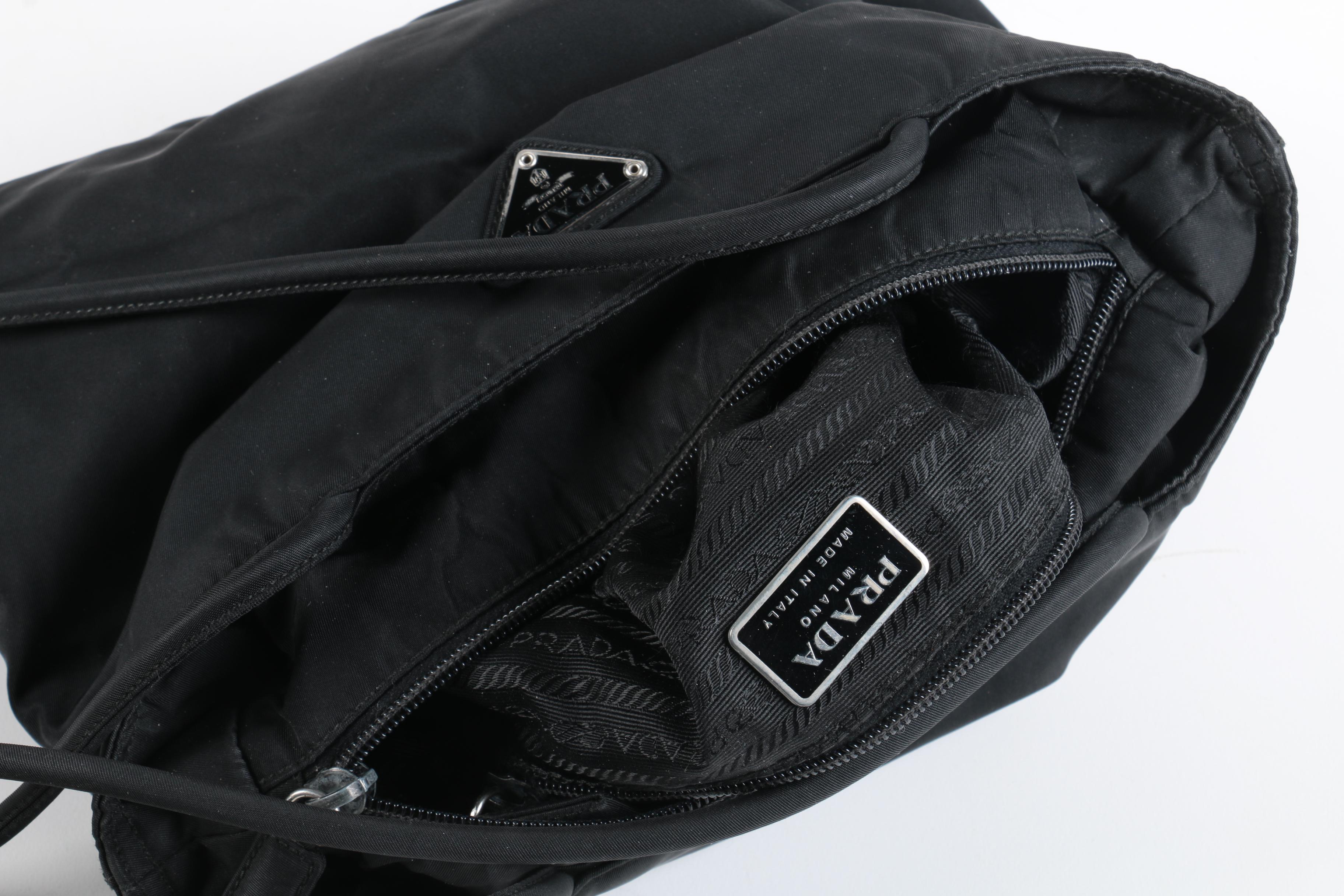 Prada Black Nylon Tote