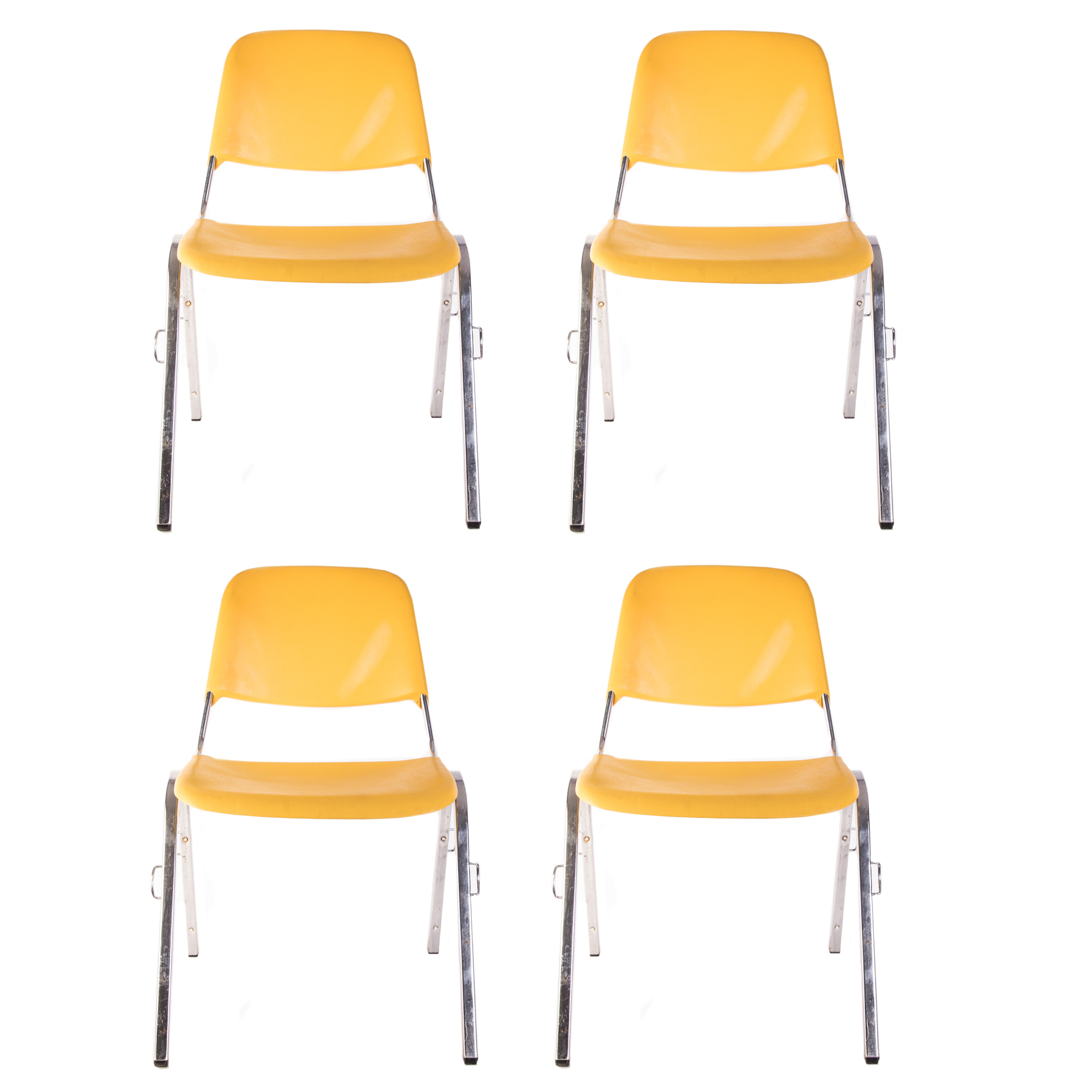 Vintage Mid Century Modern Samsonite Stacking Chairs