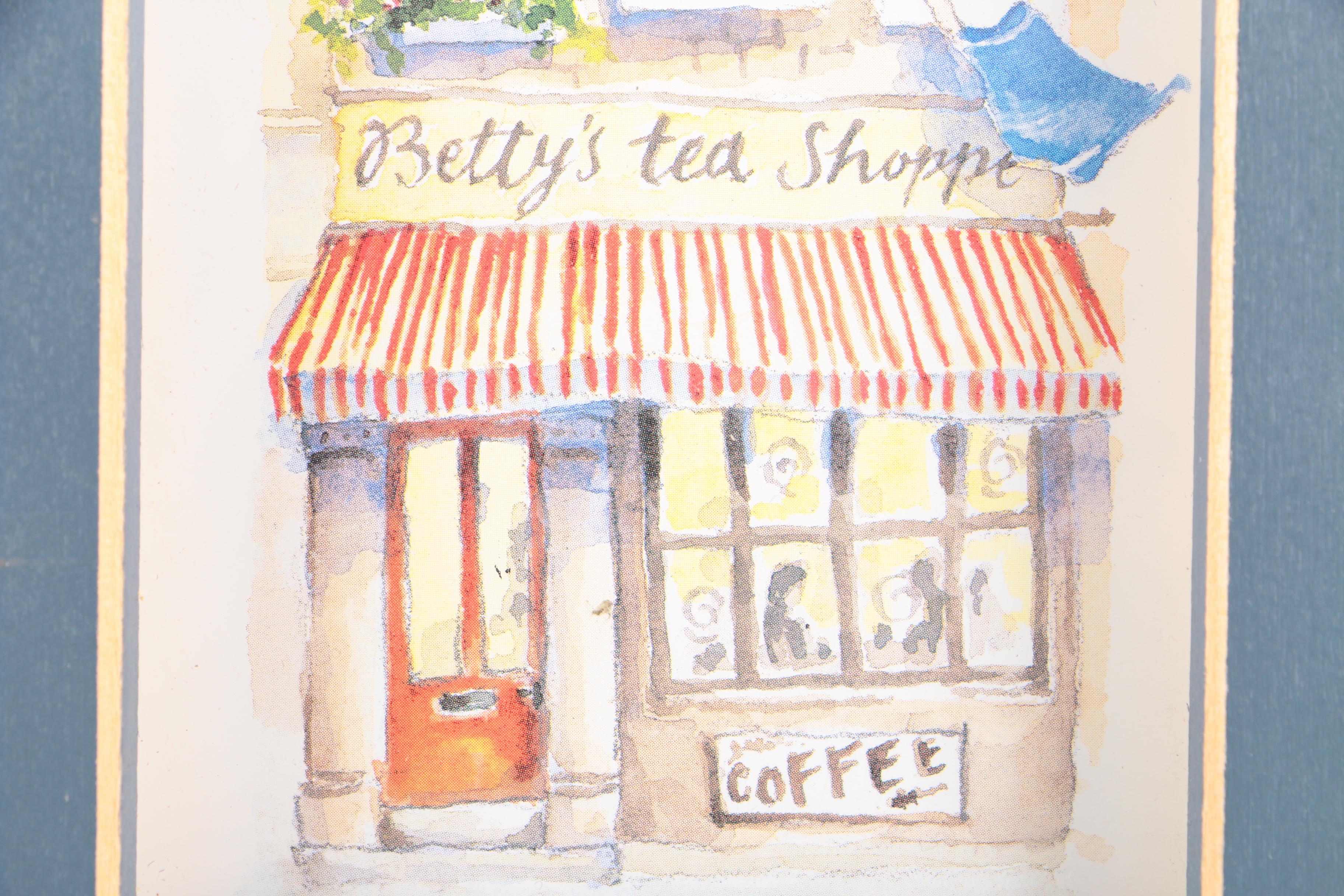 Gouache Painting on Paper and Two Offset Lithographs