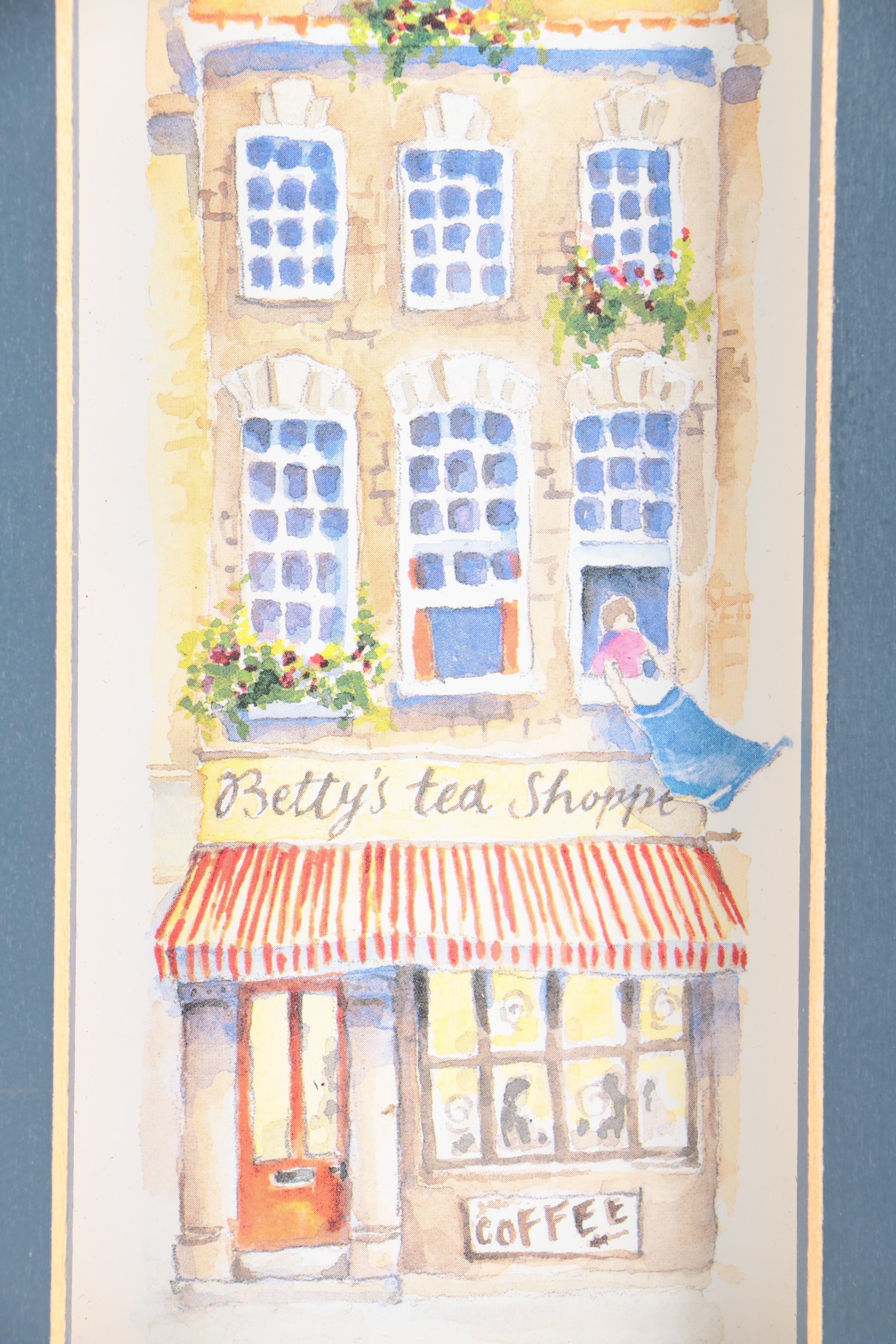 Gouache Painting on Paper and Two Offset Lithographs