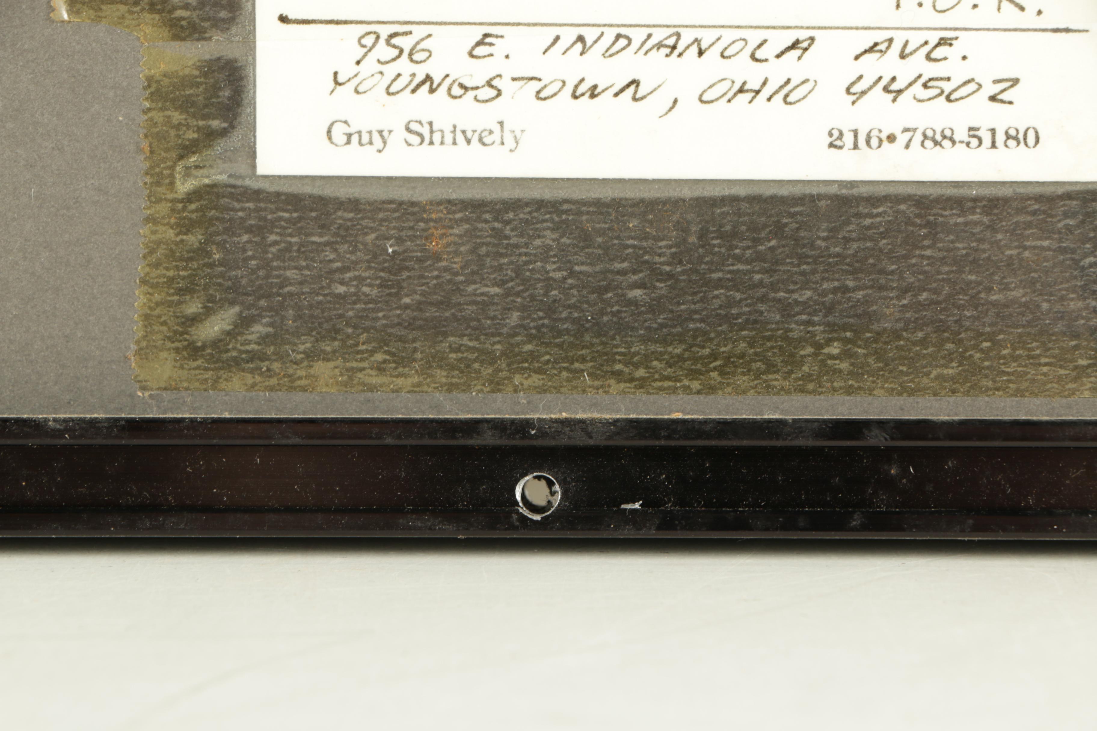 Guy Shively Colored Pencil Drawing on Paper "Buddy's Lineup"