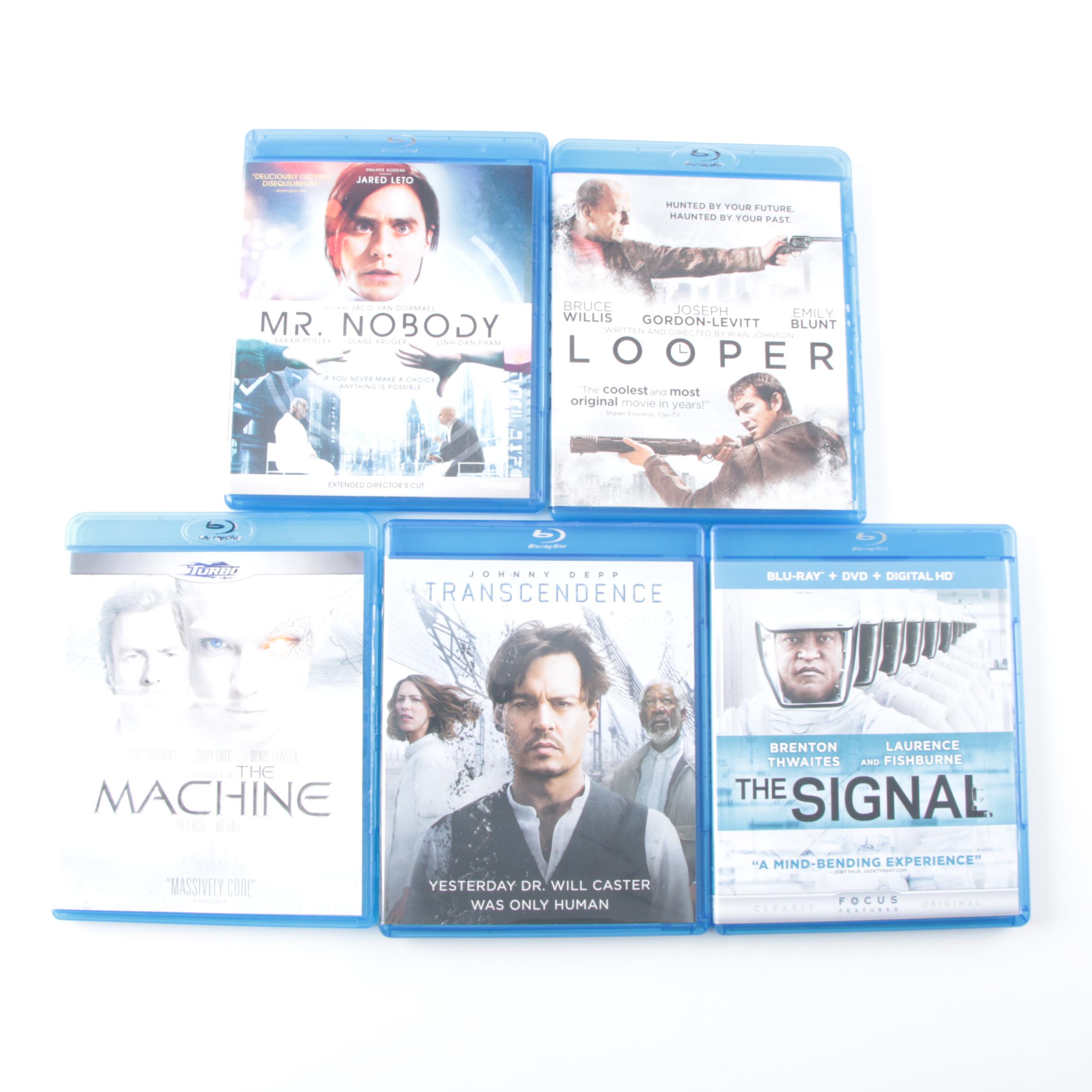 Modern Science Fiction Blu-ray Discs Including "Looper" and "The Signal"