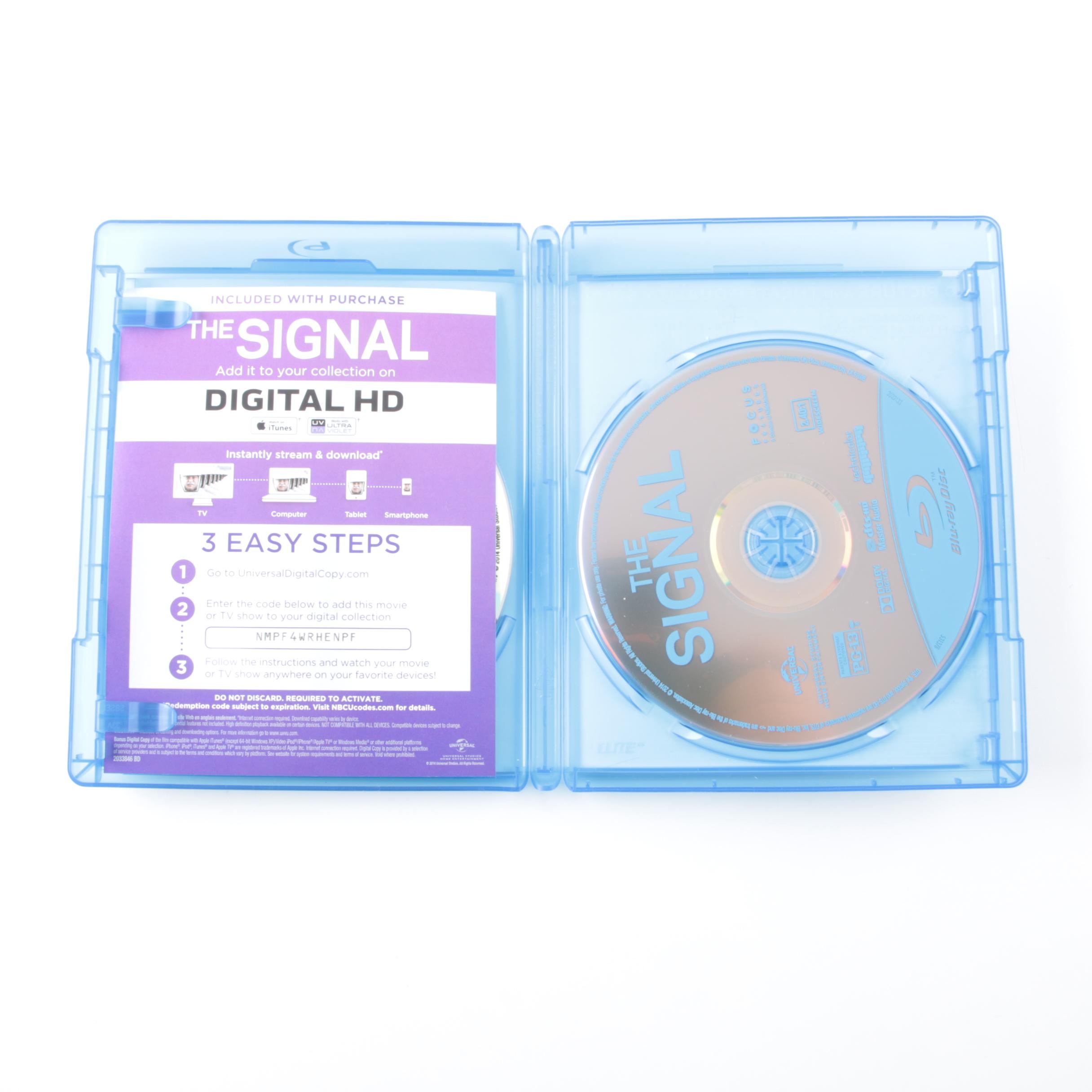 Modern Science Fiction Blu-ray Discs Including "Looper" and "The Signal"