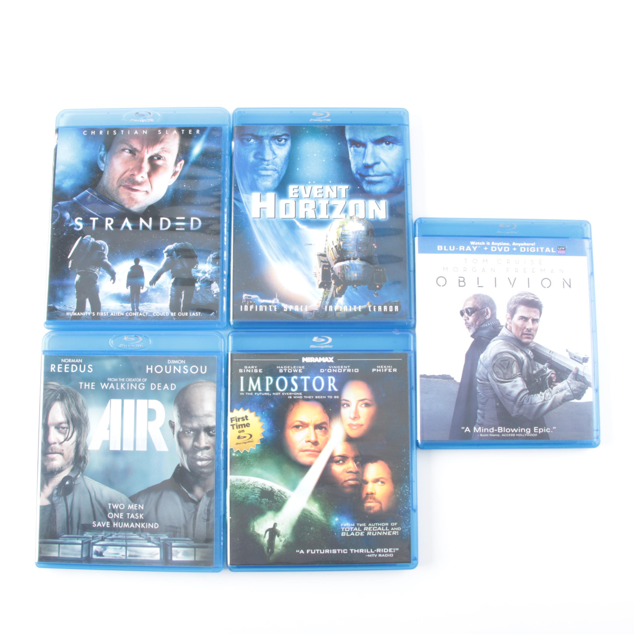 Modern Science Fiction Themed Blu-ray Discs Including "Event Horizon"