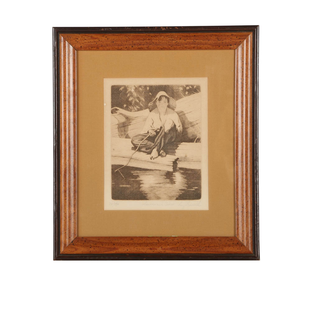 Ray Buuck Limited Edition Engraving on Paper "Summer Time"