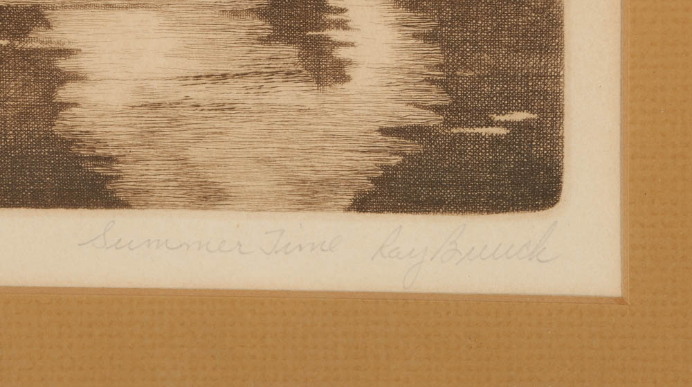Ray Buuck Limited Edition Engraving on Paper "Summer Time"