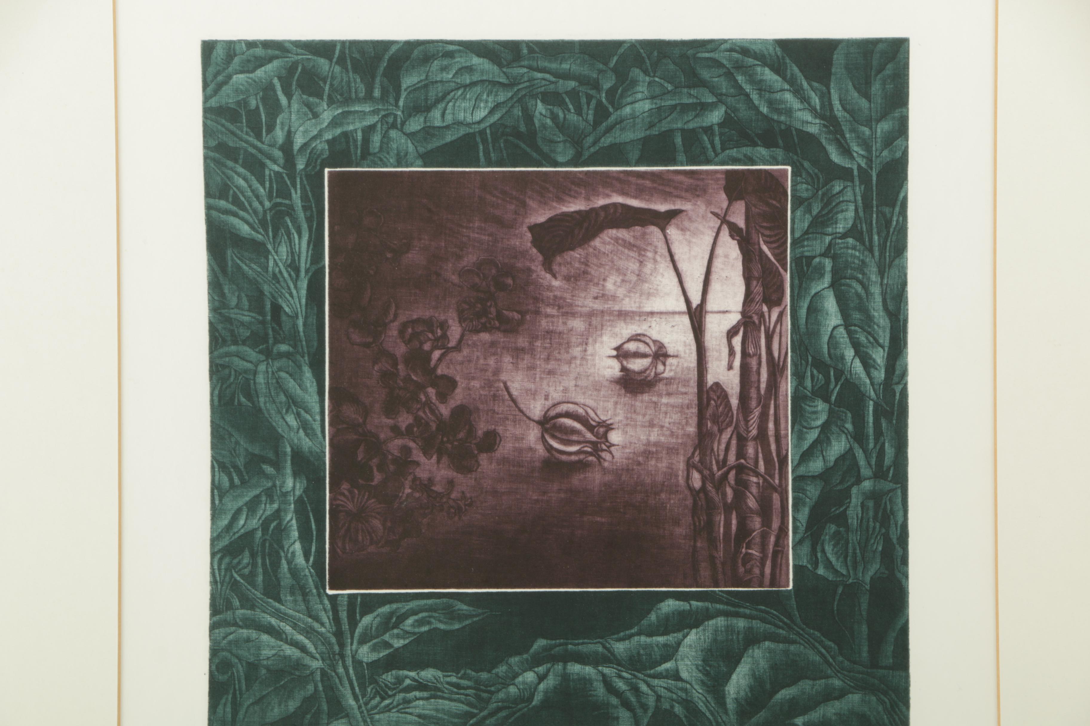 Berta Moltke Intaglio Print "Landskab I"