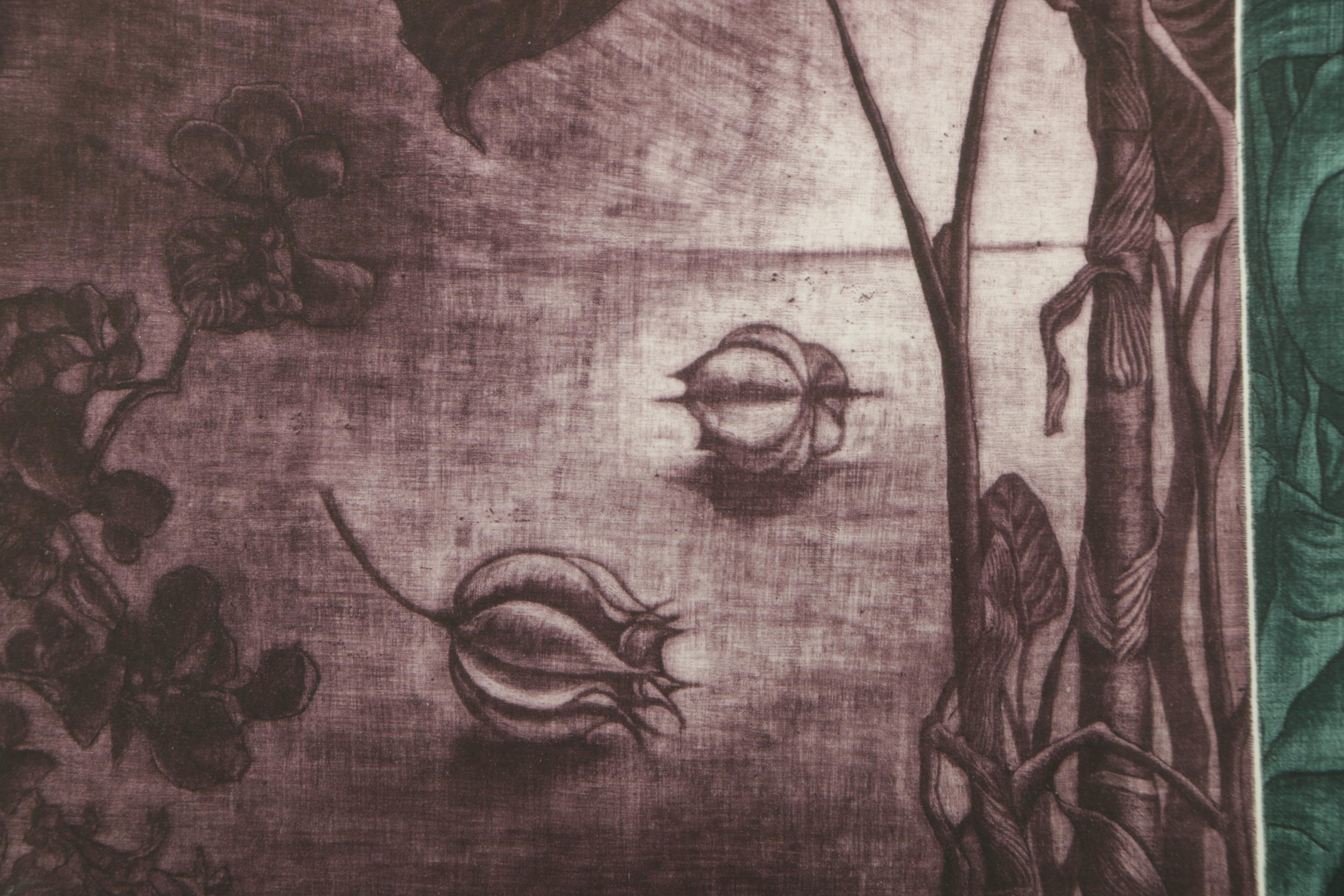 Berta Moltke Intaglio Print "Landskab I"