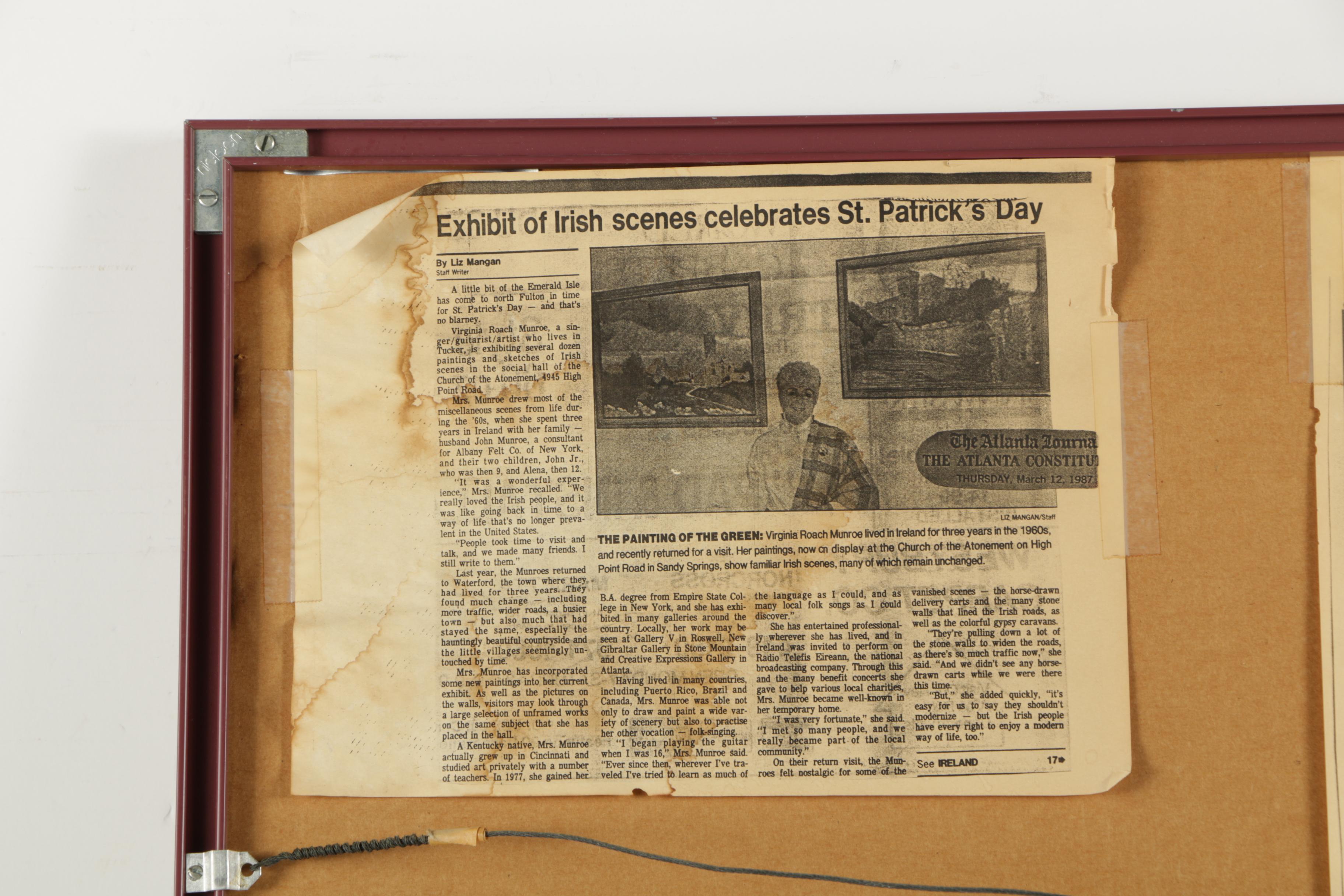 Virginia Roach Munroe Pastel Drawing on Paper of a Seated Woman