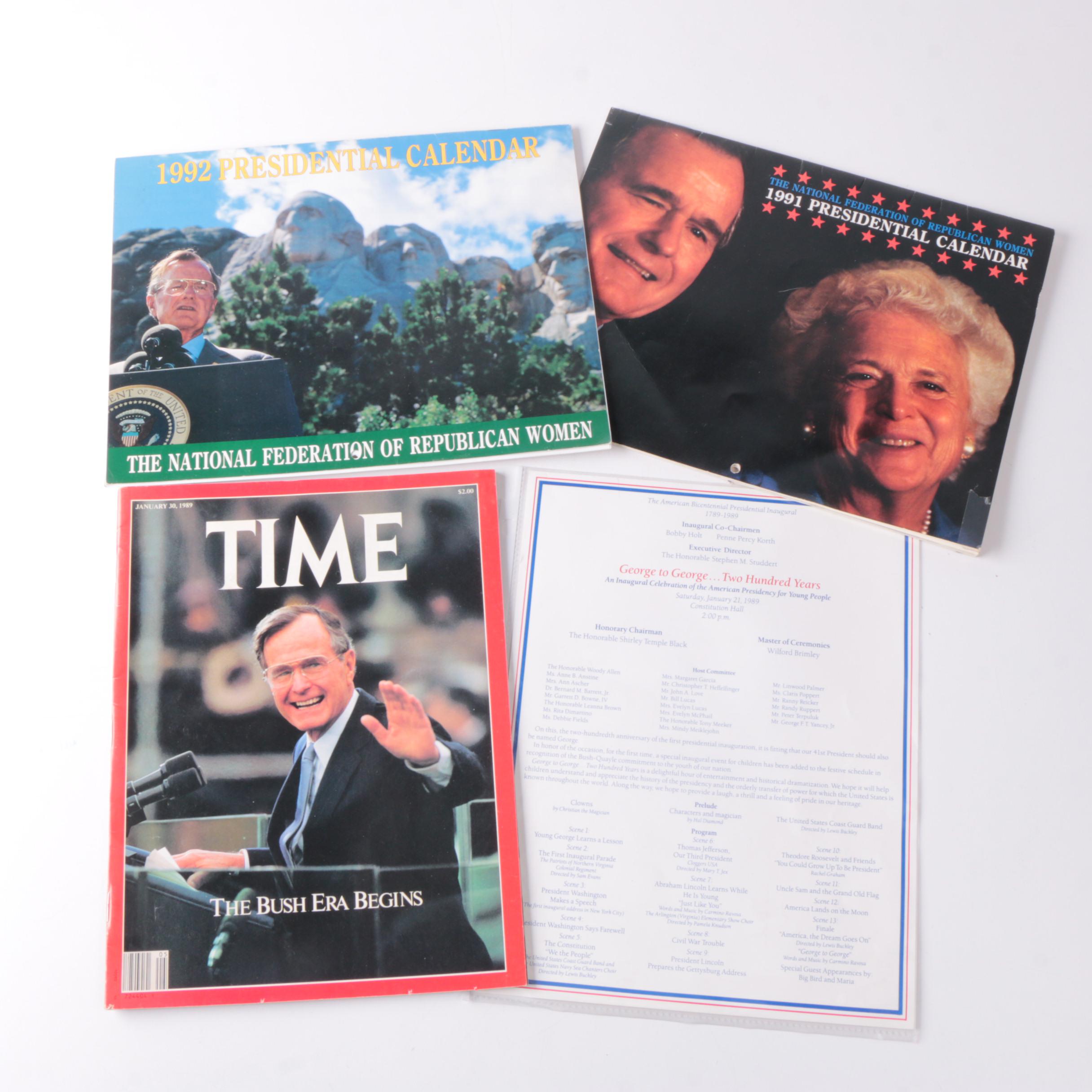 President George H.W. Bush Memorabilia