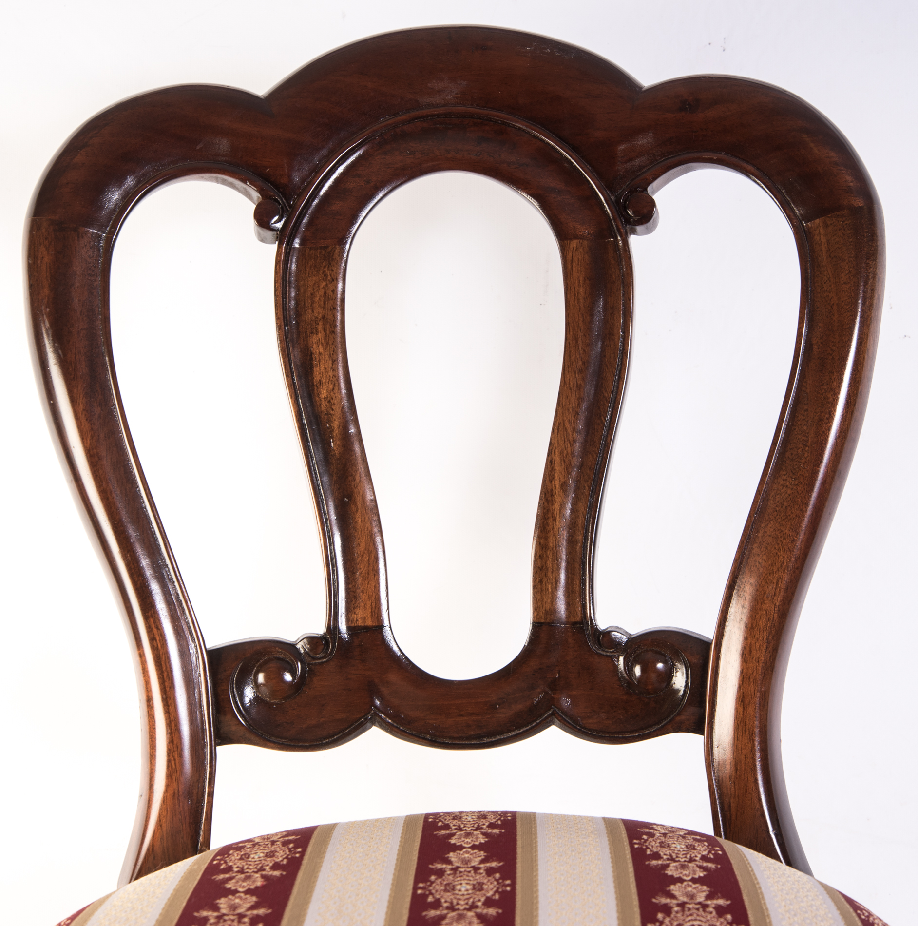 Victorian Style Balloon Back Chair