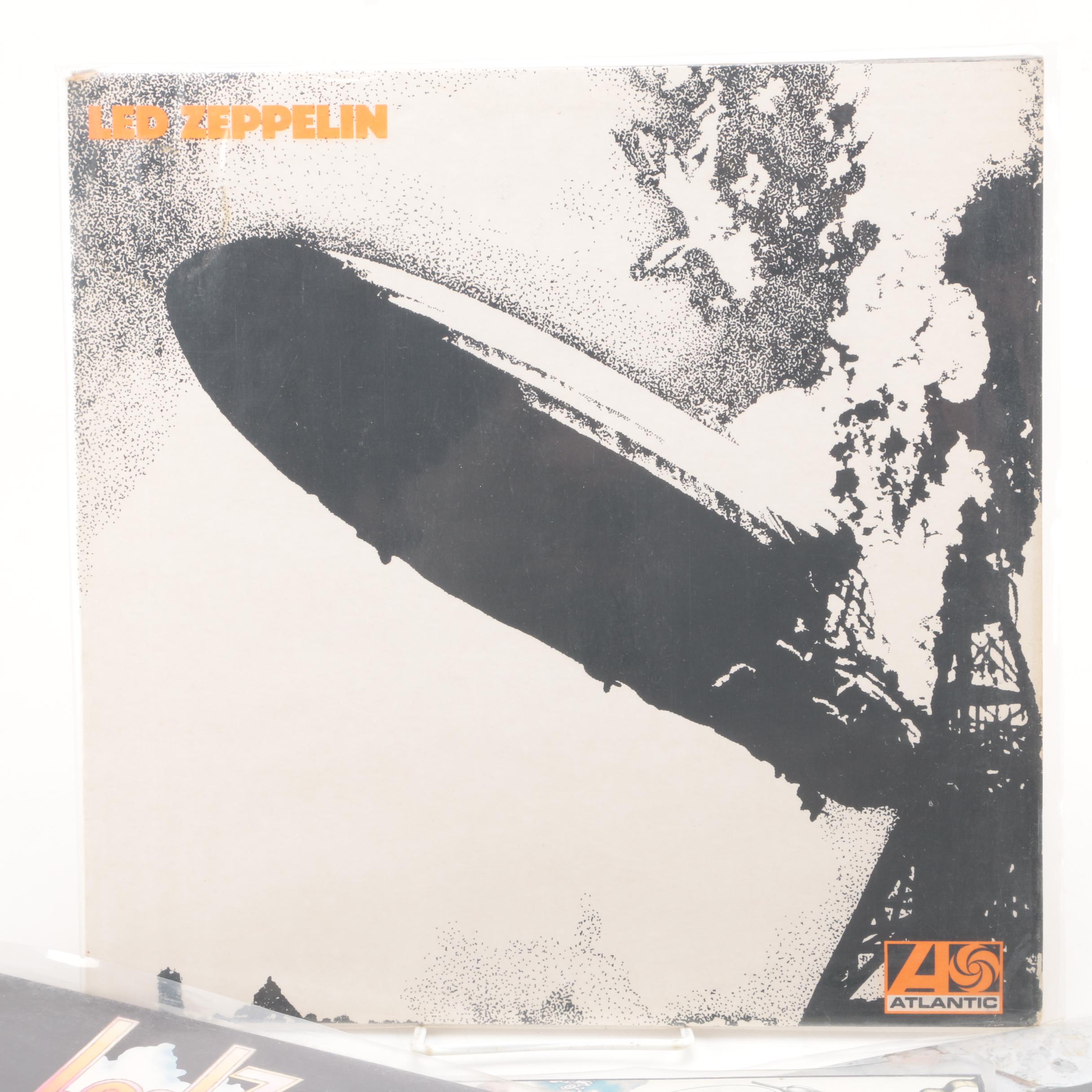 Led Zeppelin UK Pressing Records Including "Led Zeppelin" and "Led Zeppelin II"