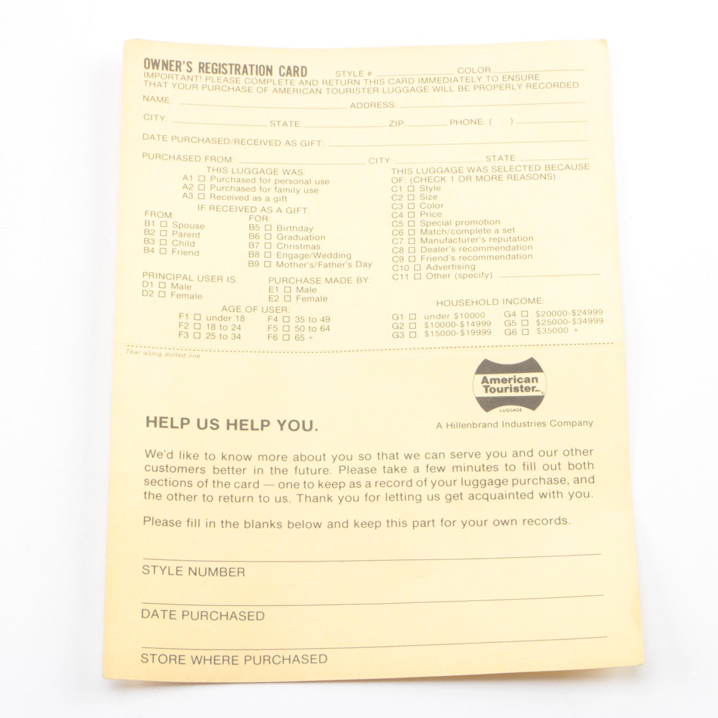 Vintage American Tourister Cosmopolitan Attaché