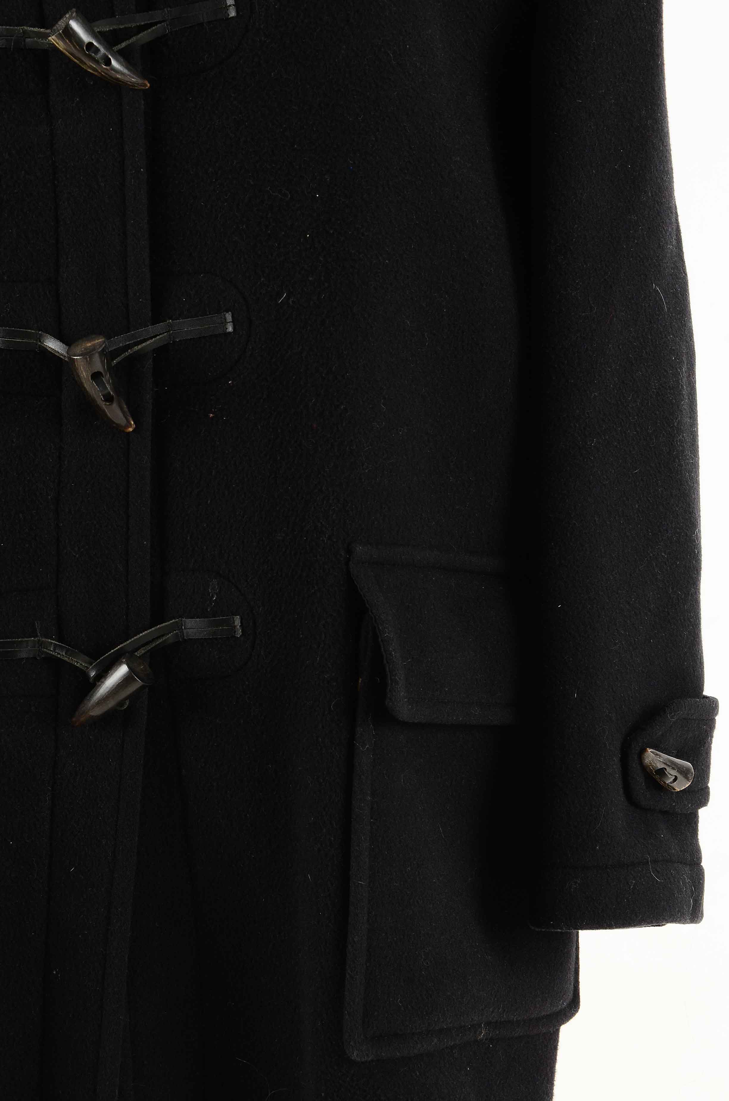 Men's Burberry Black Wool Duffel Coat