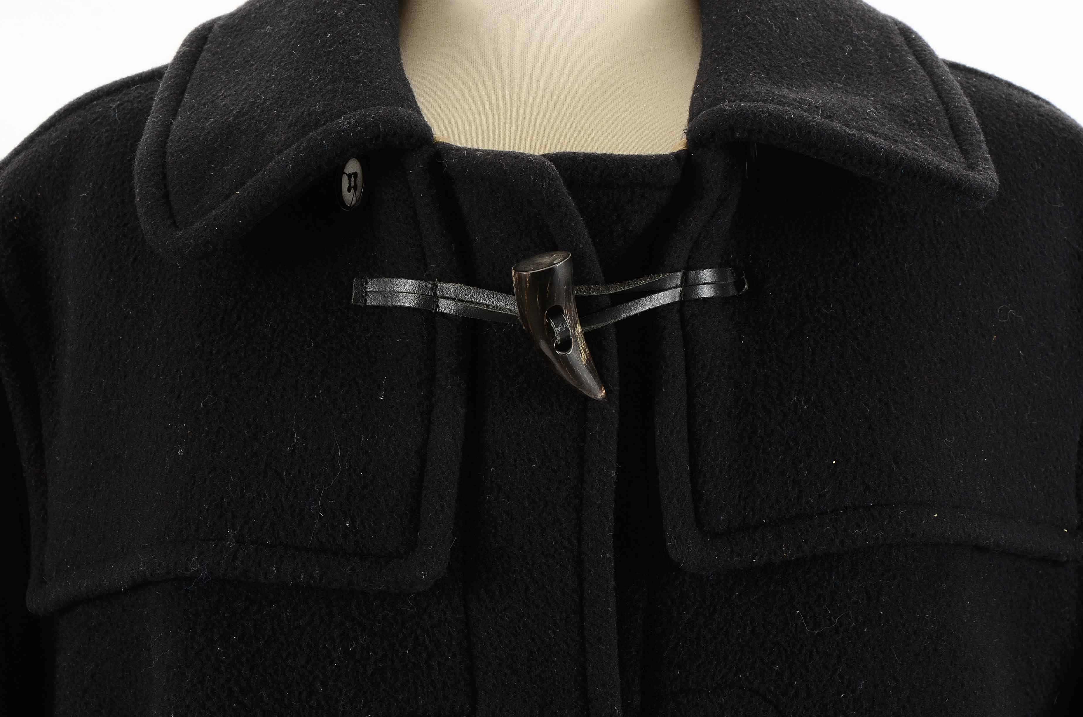 Men's Burberry Black Wool Duffel Coat