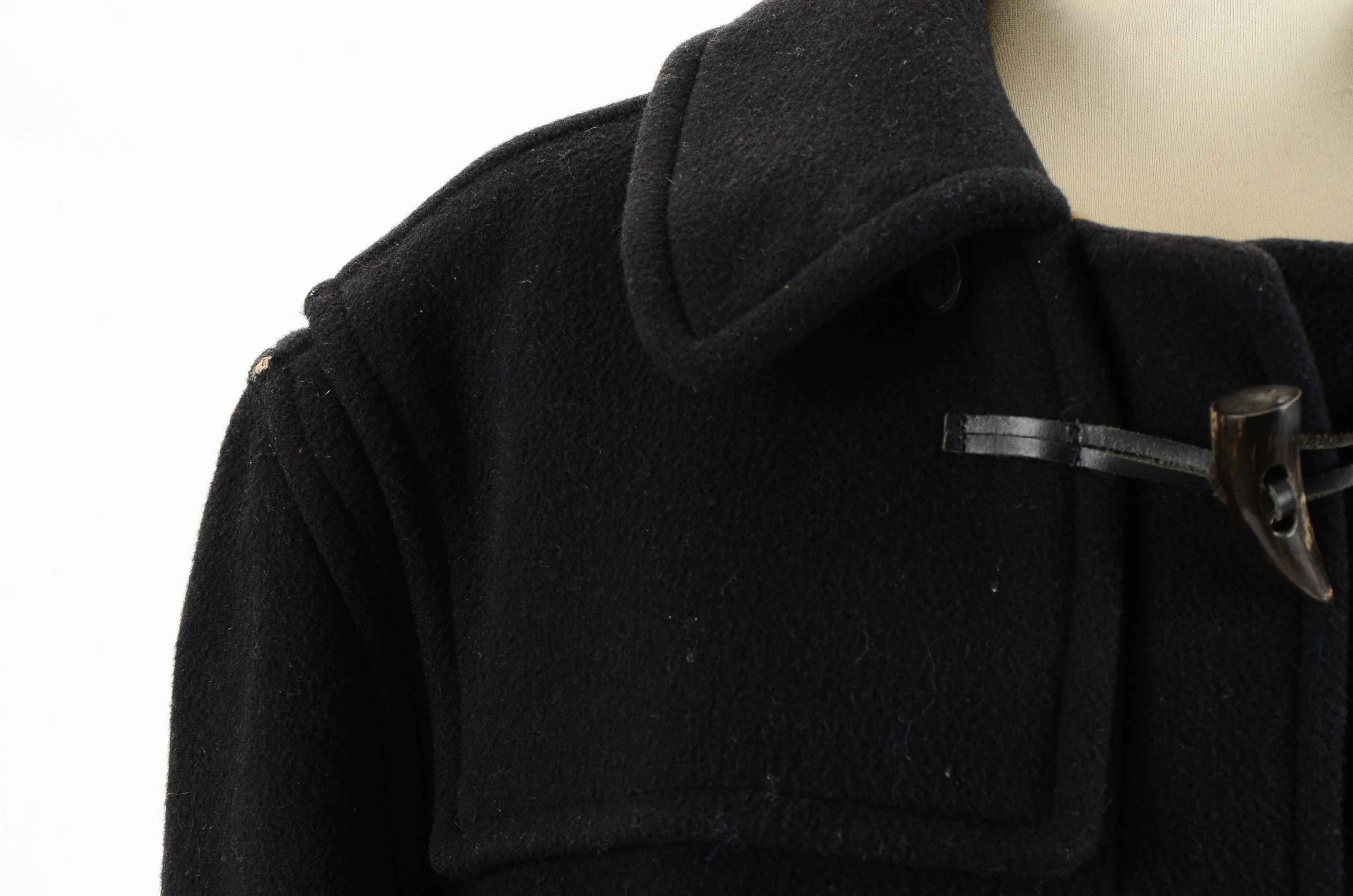 Men's Burberry Black Wool Duffel Coat