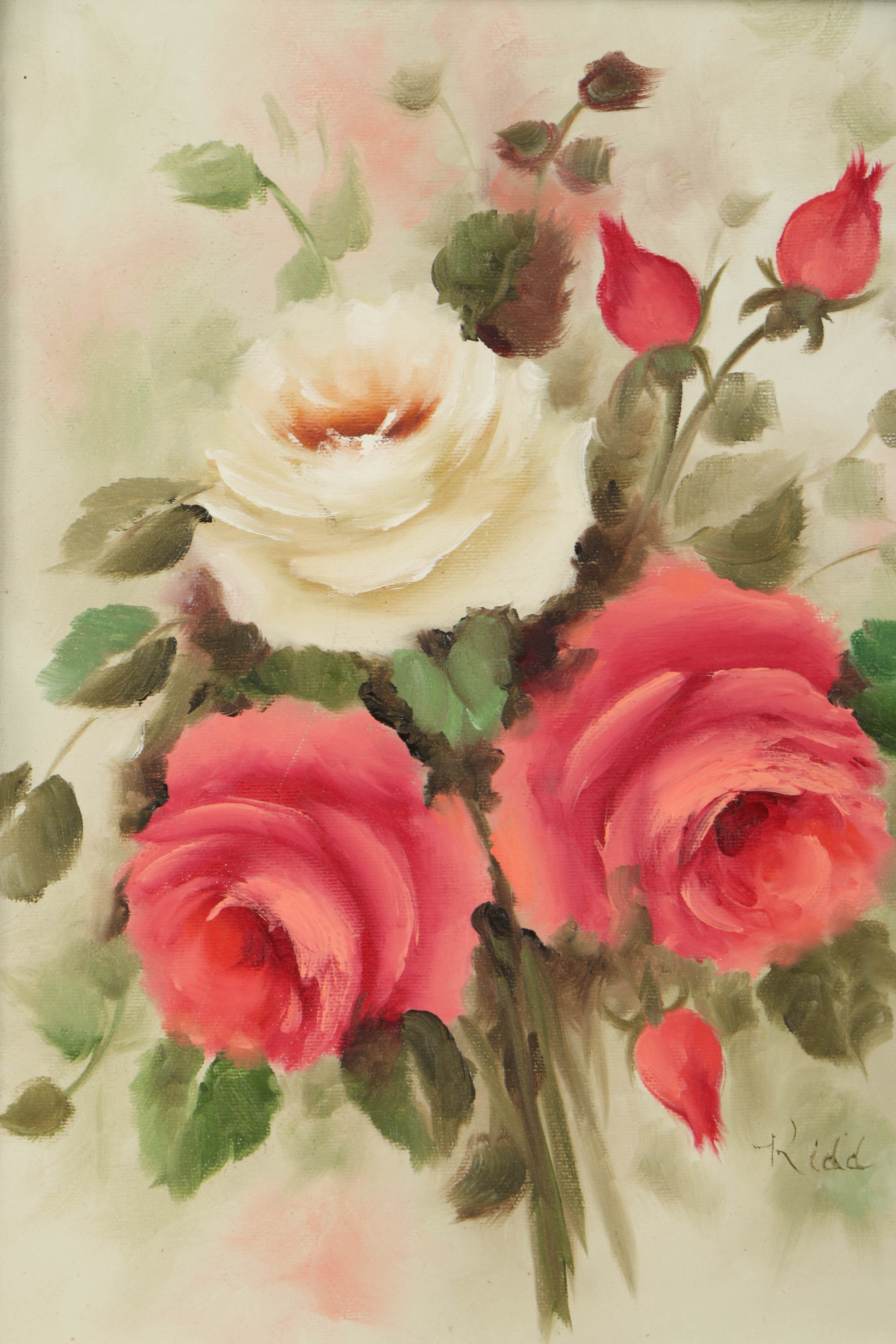 Kidd Oil Painting on Canvas of Roses