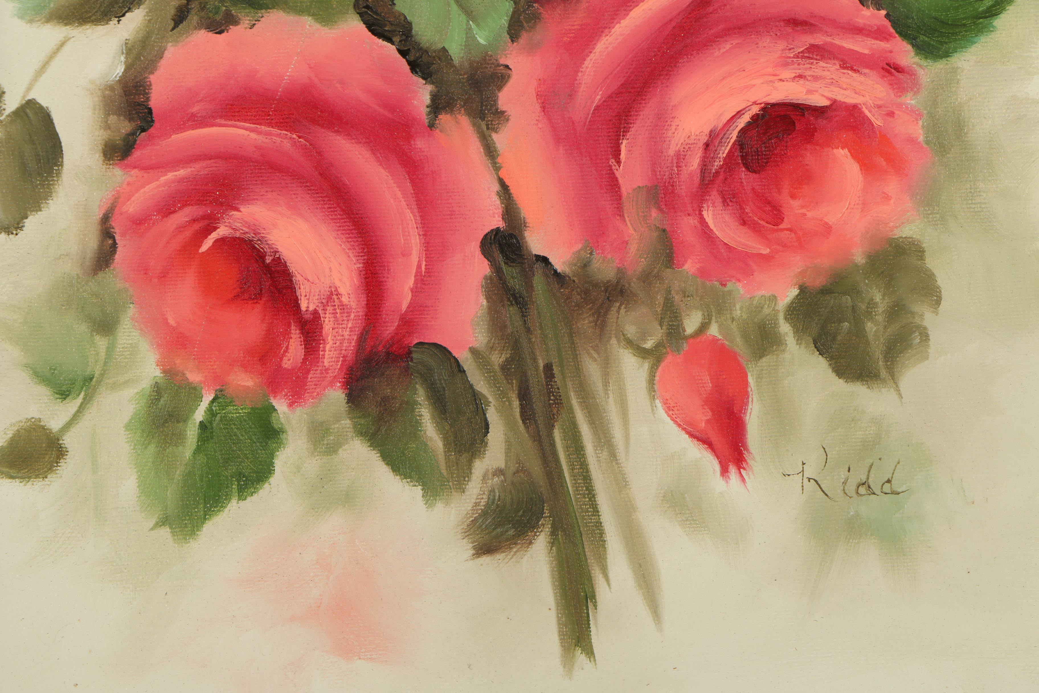 Kidd Oil Painting on Canvas of Roses