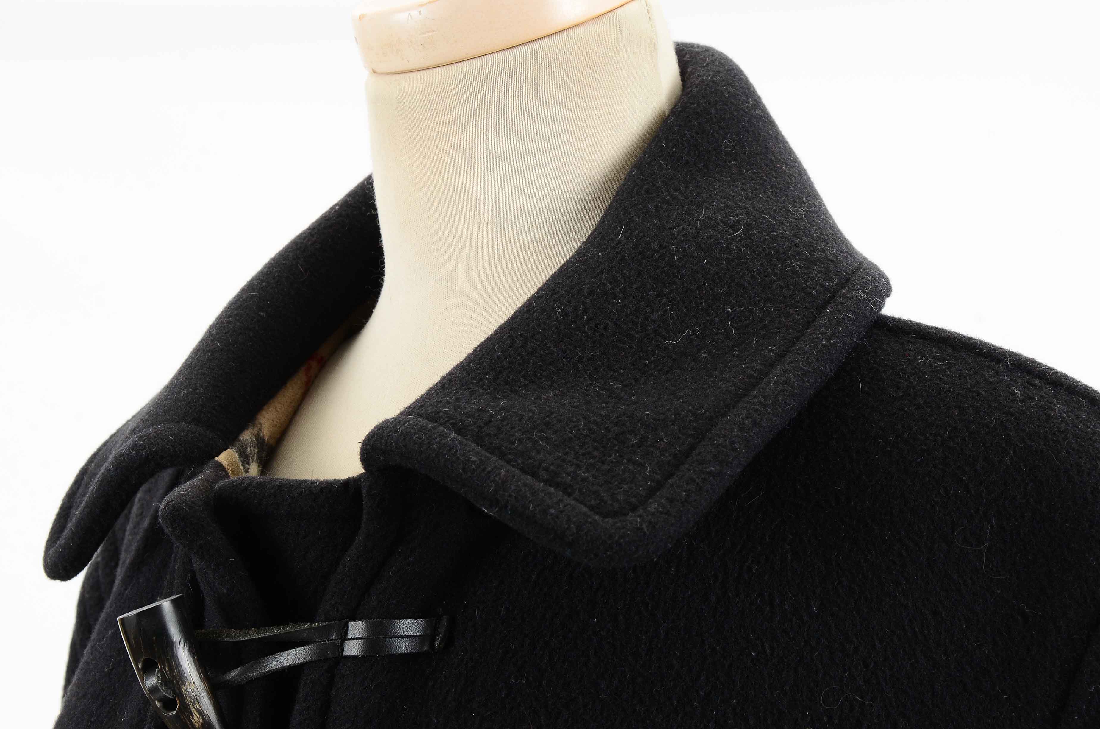 Men's Burberry Black Wool Duffel Coat