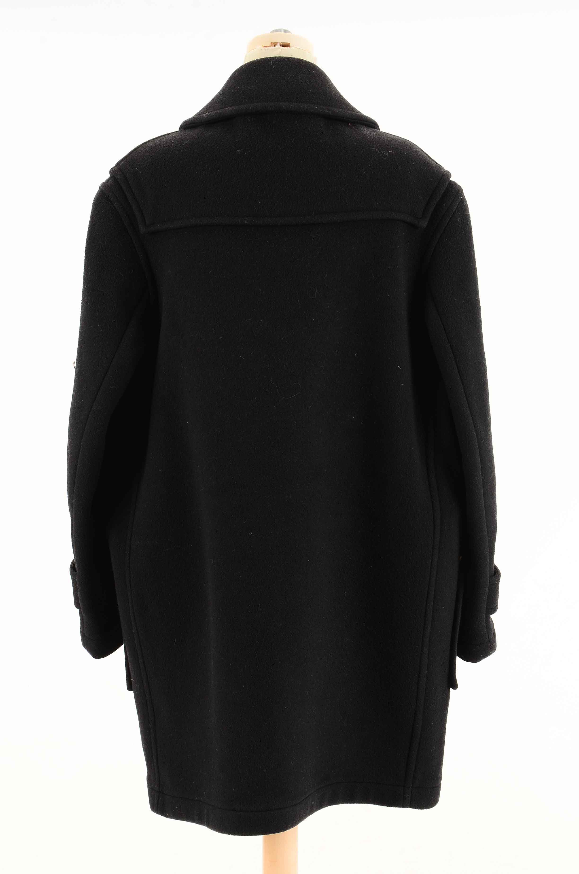 Men's Burberry Black Wool Duffel Coat