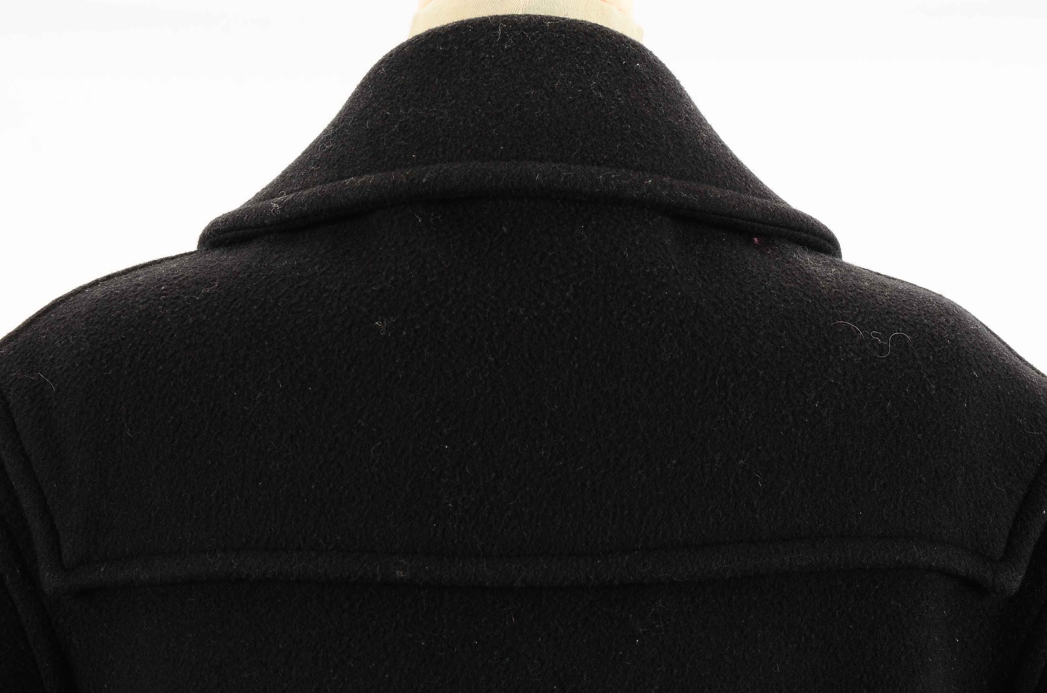 Men's Burberry Black Wool Duffel Coat