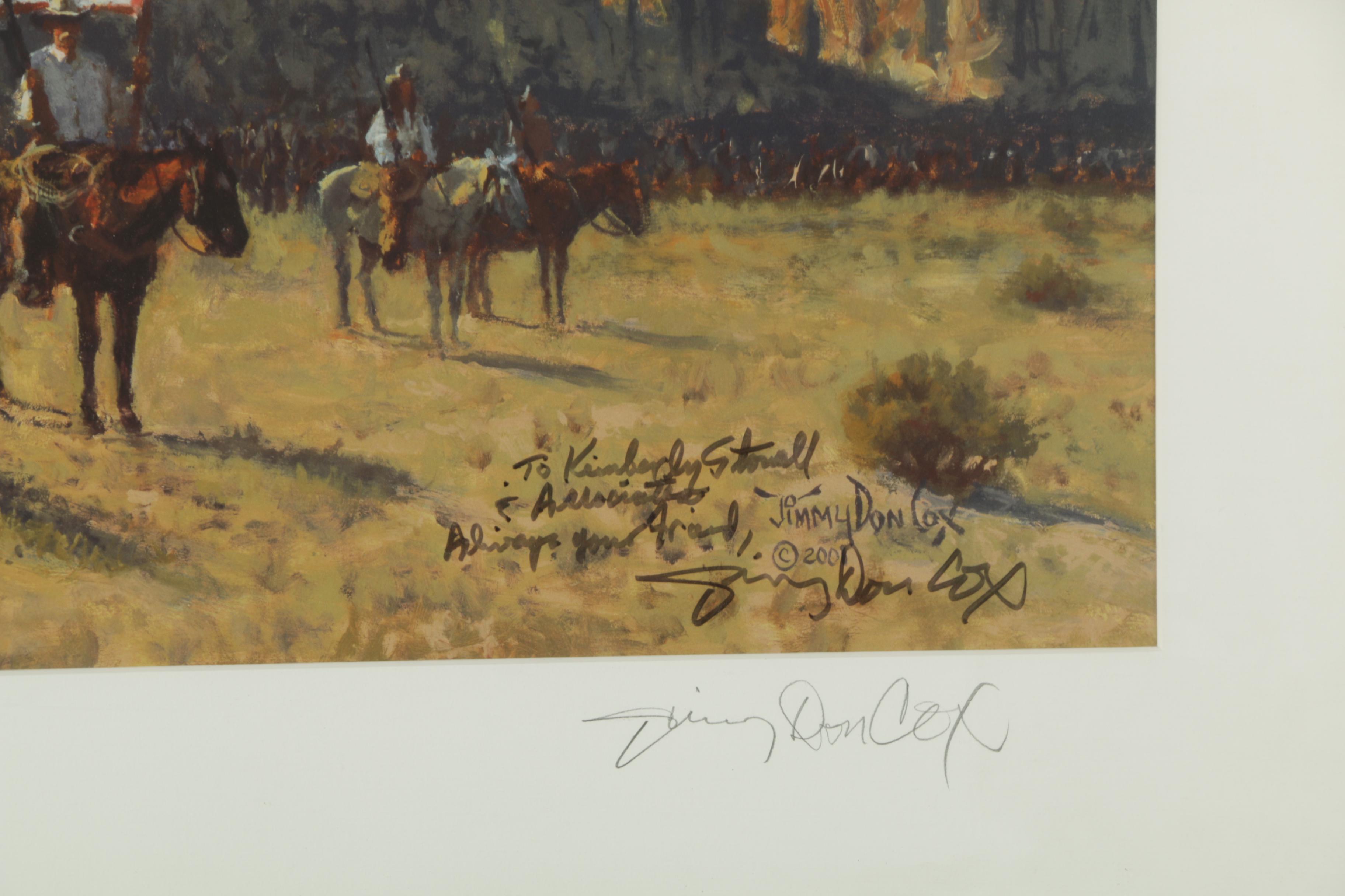 Jimmy Don Cox Offset Lithograph "One Nation, Indivisible"