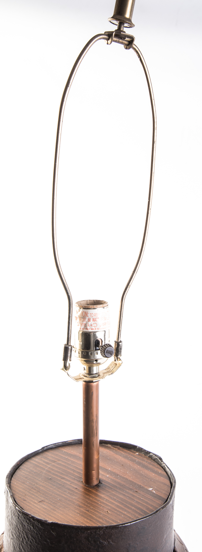 Vintage Conestoga Wagon Wheel Hub Lamp