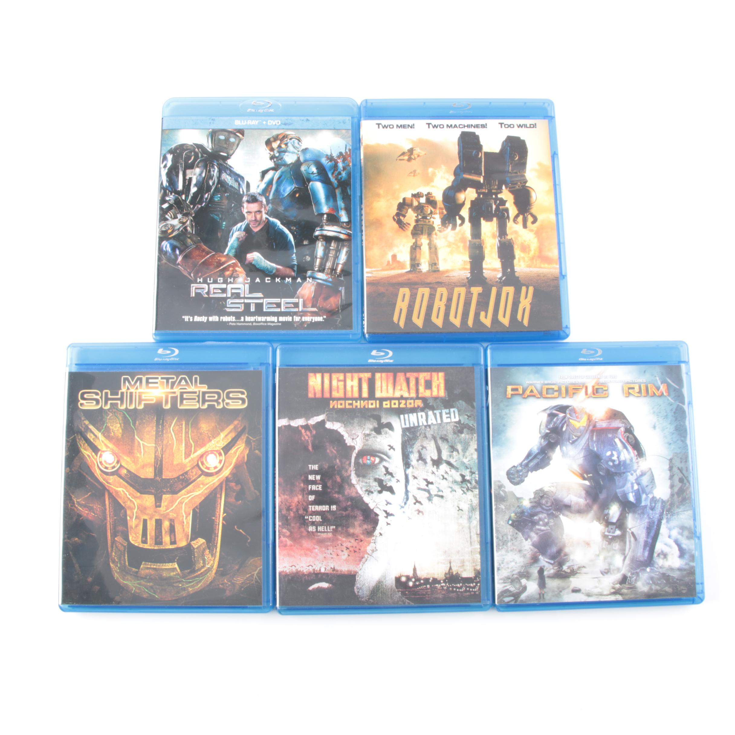 Modern Science Fiction Blu-Rays Including "Pacific Rim" and "Real Steel"