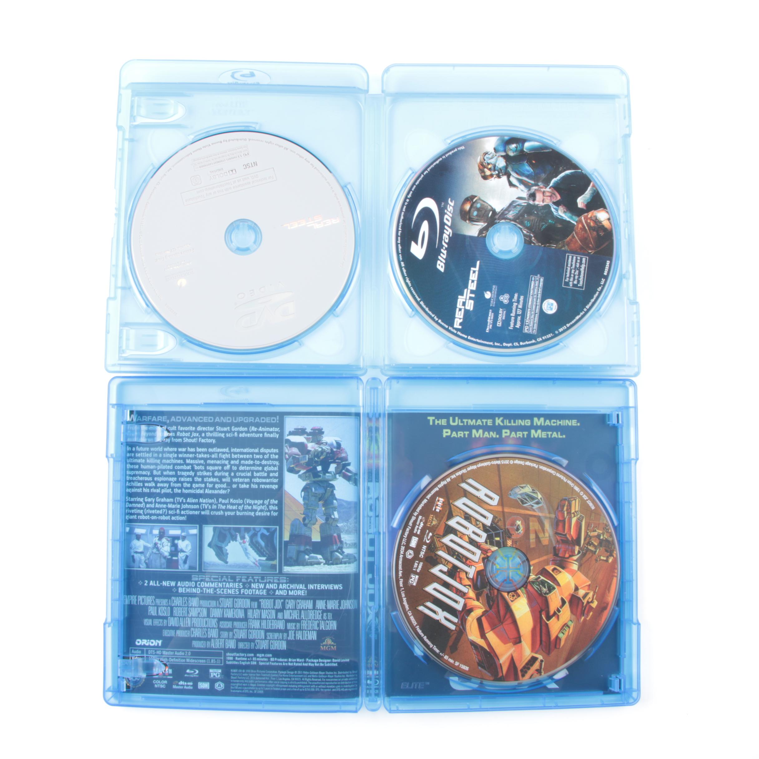 Modern Science Fiction Blu-Rays Including "Pacific Rim" and "Real Steel"