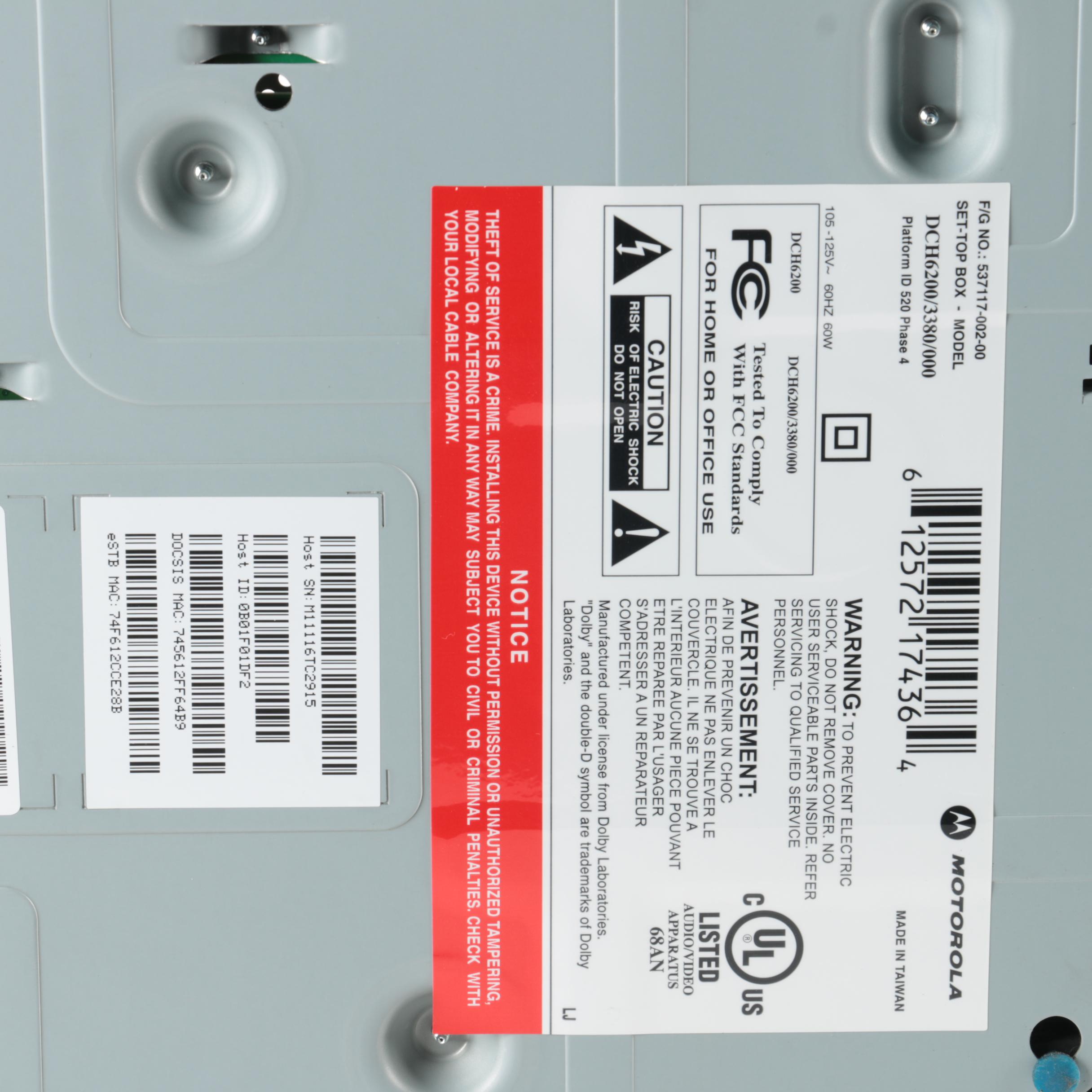 Motorola A/V Receiver