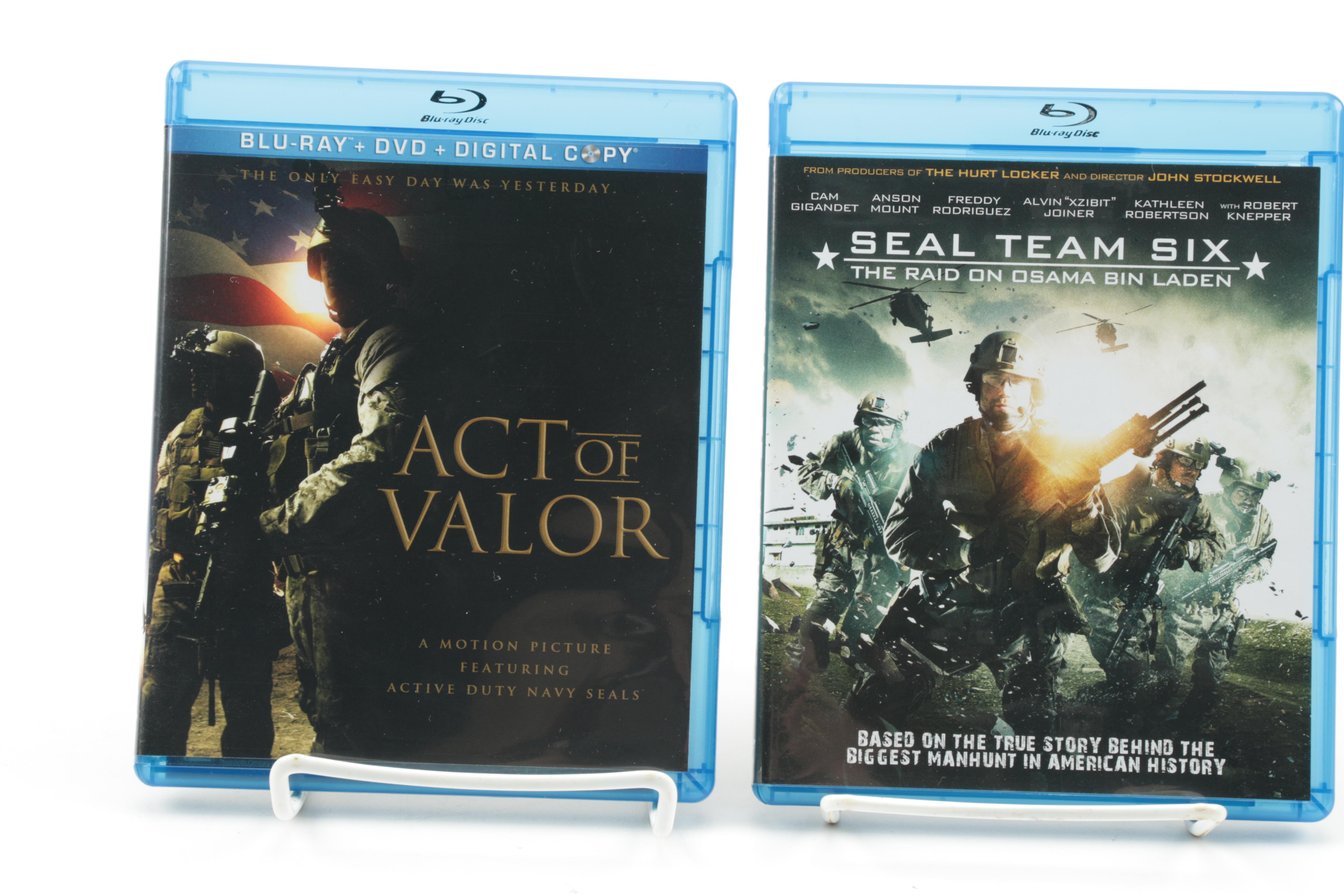 Modern War Films Blu-Ray Collection Including "Hurt Locker" and "Act of Valor"