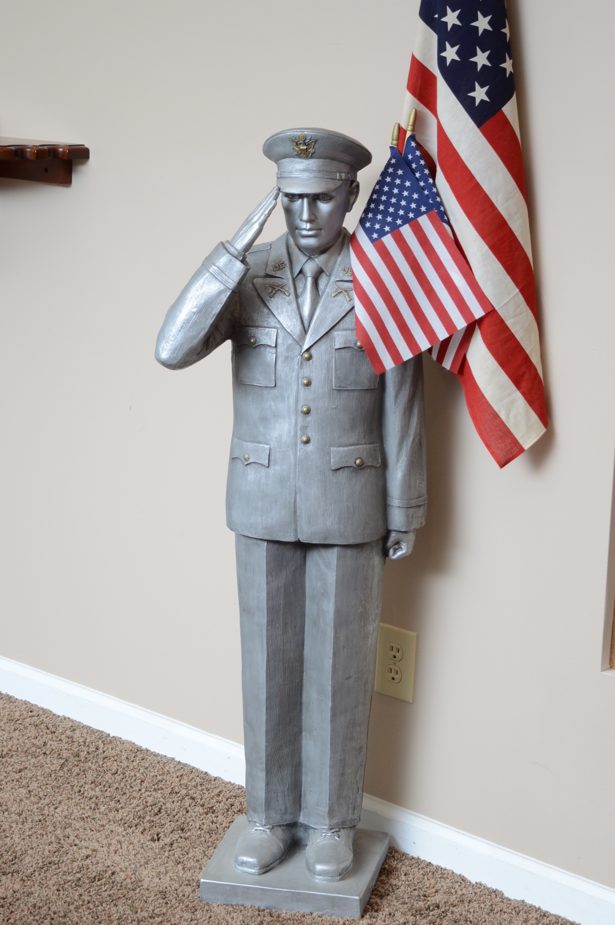 United States Navy Statue Flag Holder