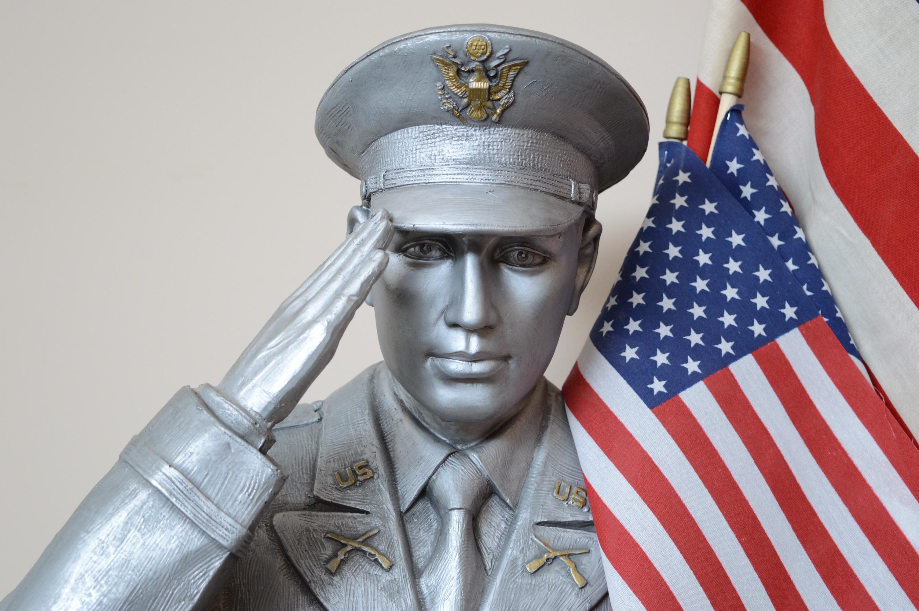 United States Navy Statue Flag Holder