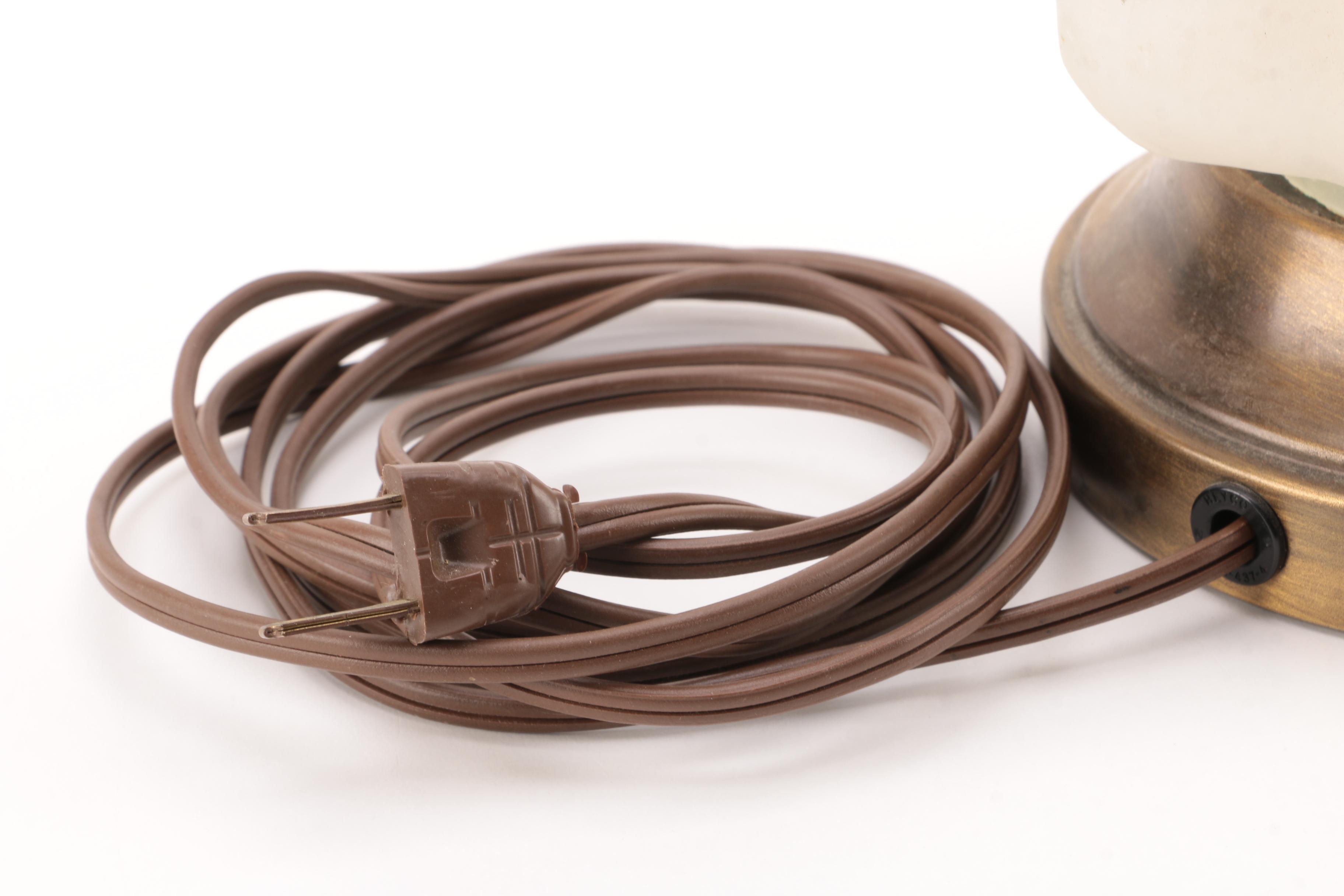 Vintage Frosted Glass Accent Lamp