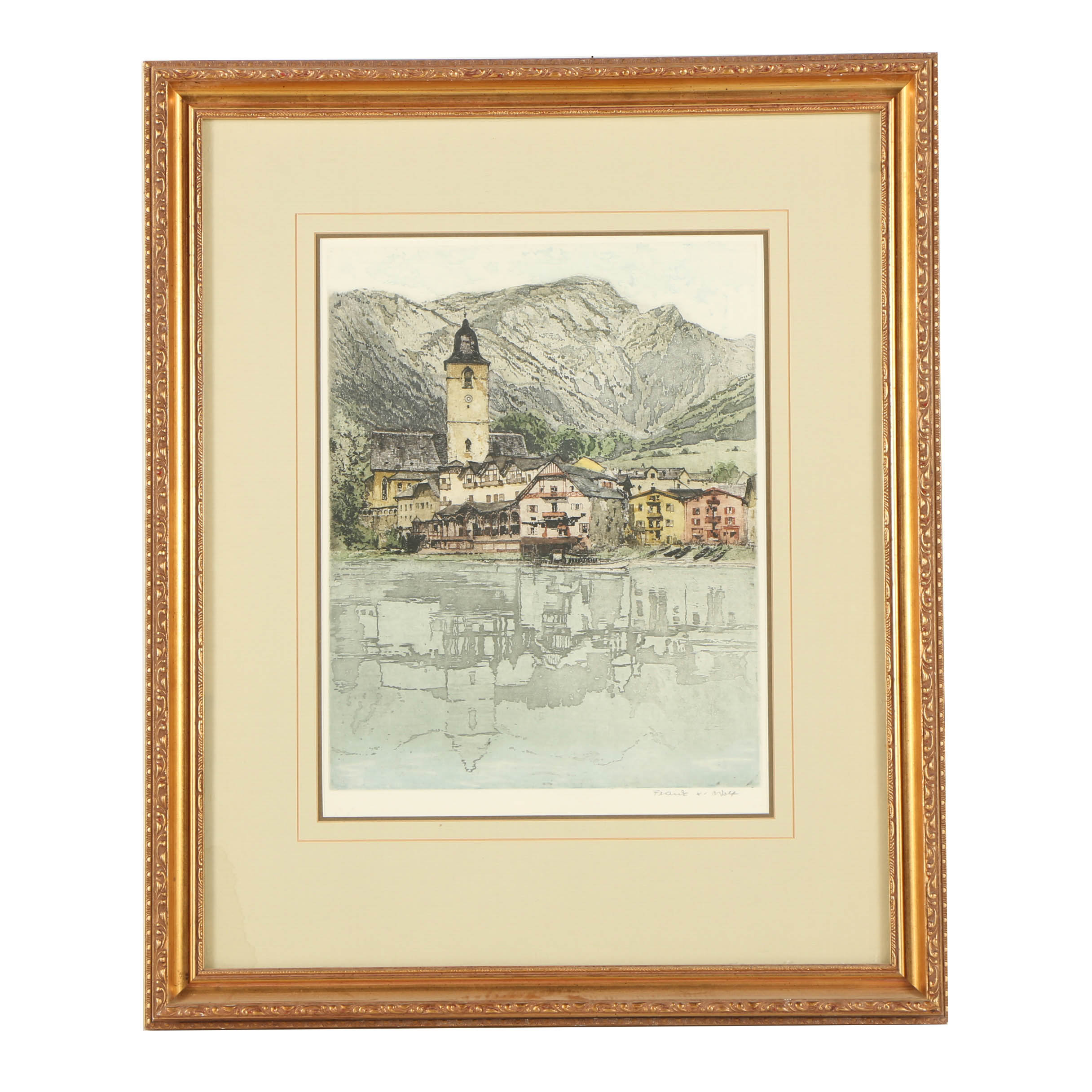 Franz X. Wolf Aquatint Etching