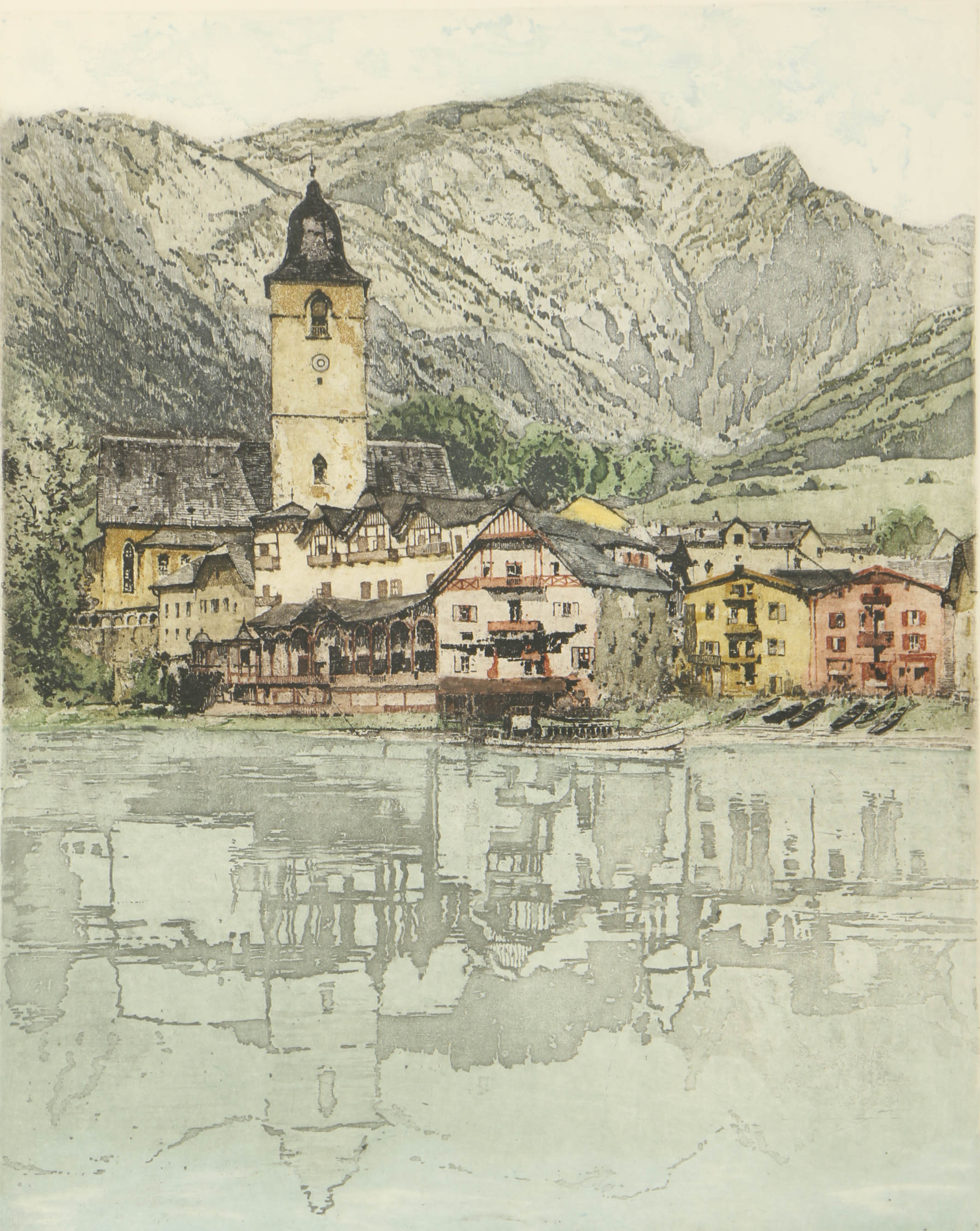 Franz X. Wolf Aquatint Etching