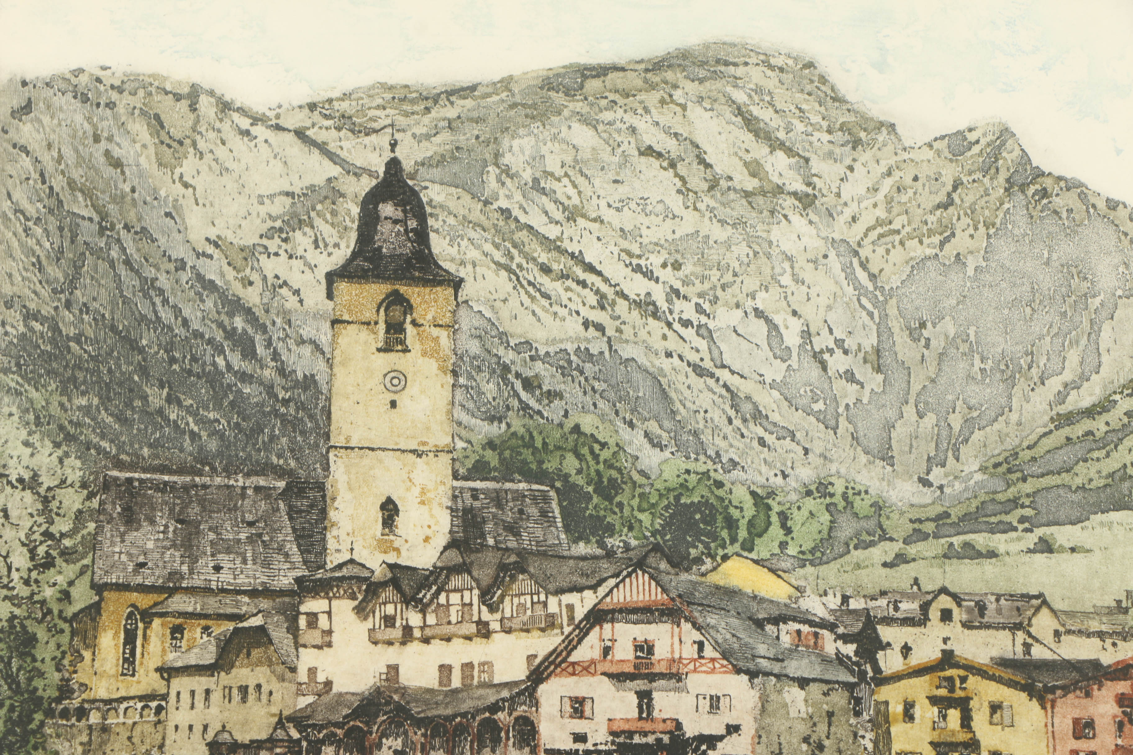 Franz X. Wolf Aquatint Etching