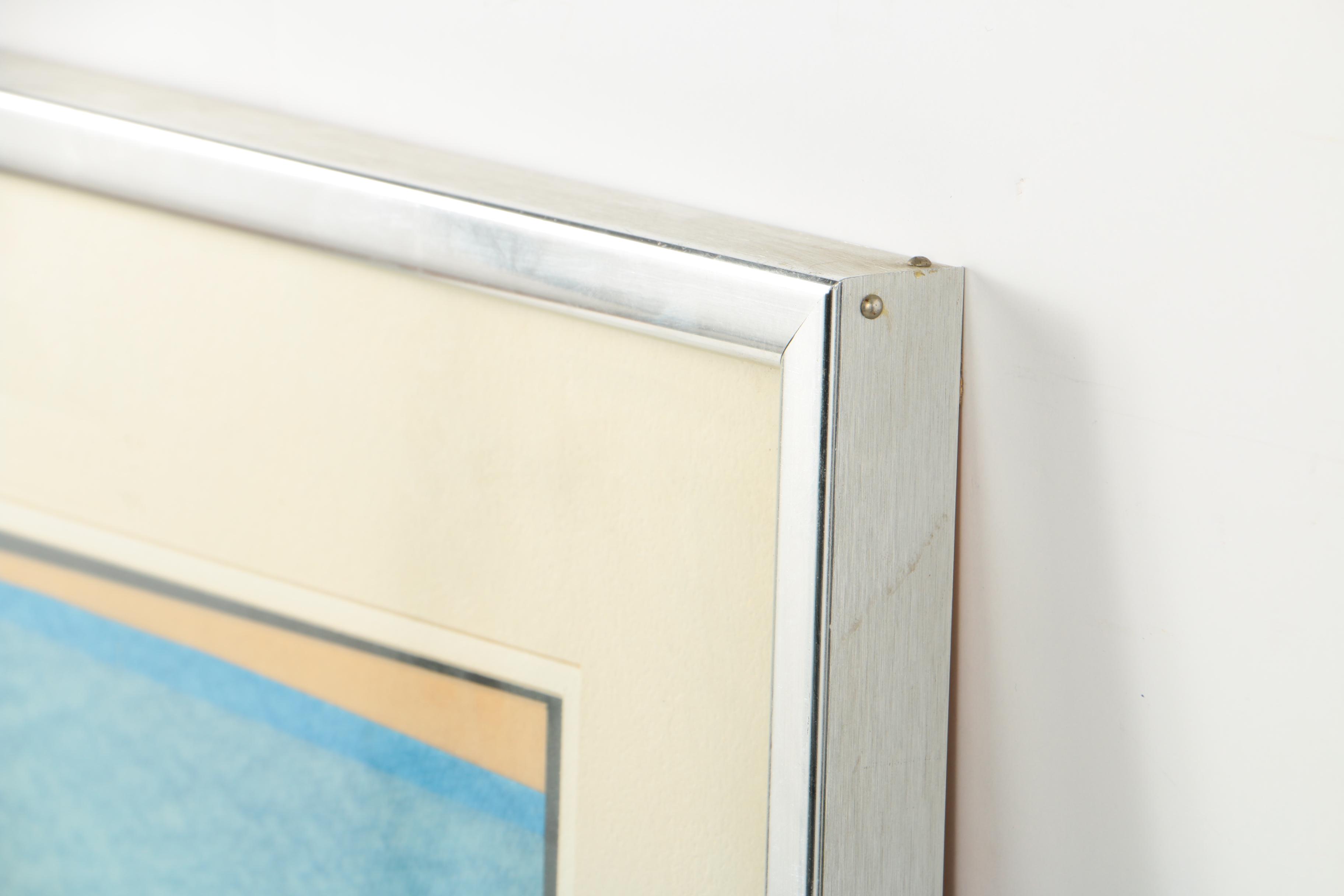 Charles Lantz Watercolor Painting on Paper "Free Flight"