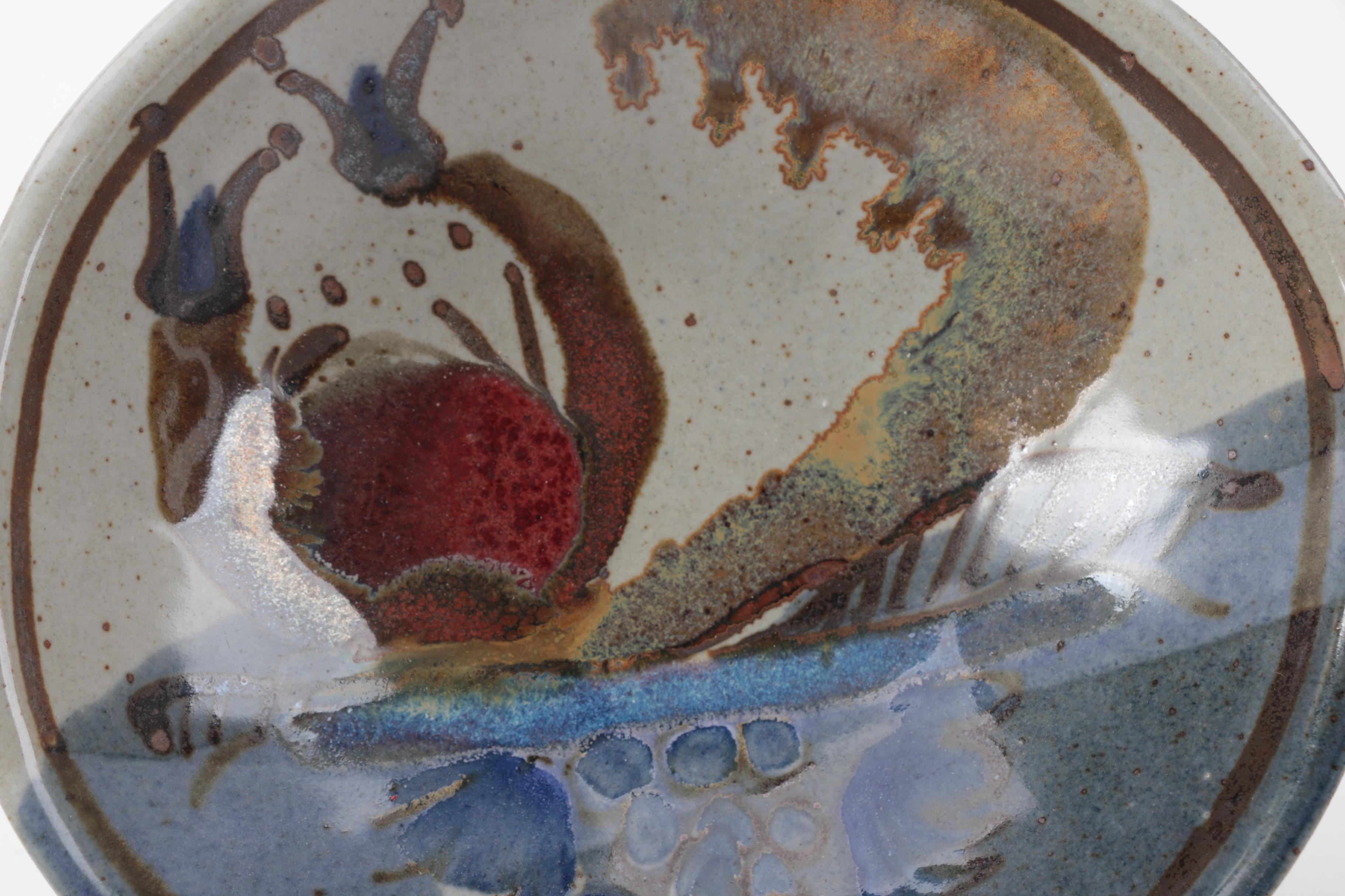 Signed Jerry Chapelle Hand Thrown Stoneware Bowls