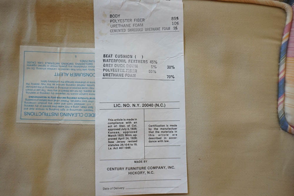 Vintage Chippendale Style Wingback Armchair