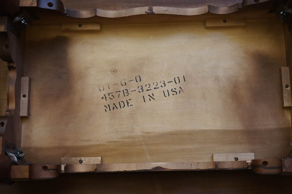 Queen Anne Style Walnut Oval Coffee Table