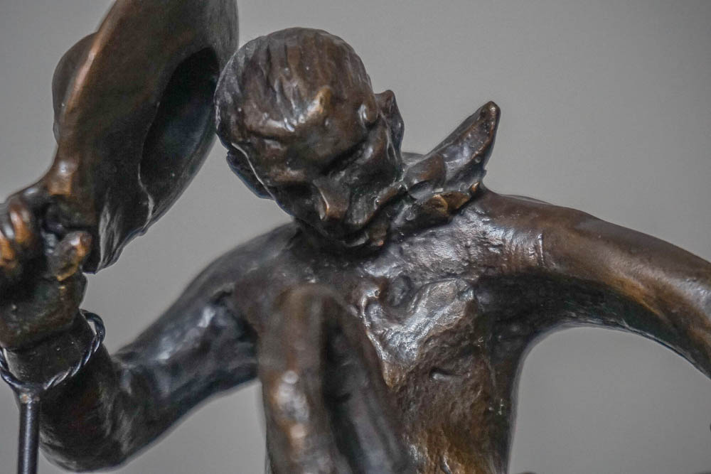 Bronze Sculpture After C.M. Russell "Bronco Twister"