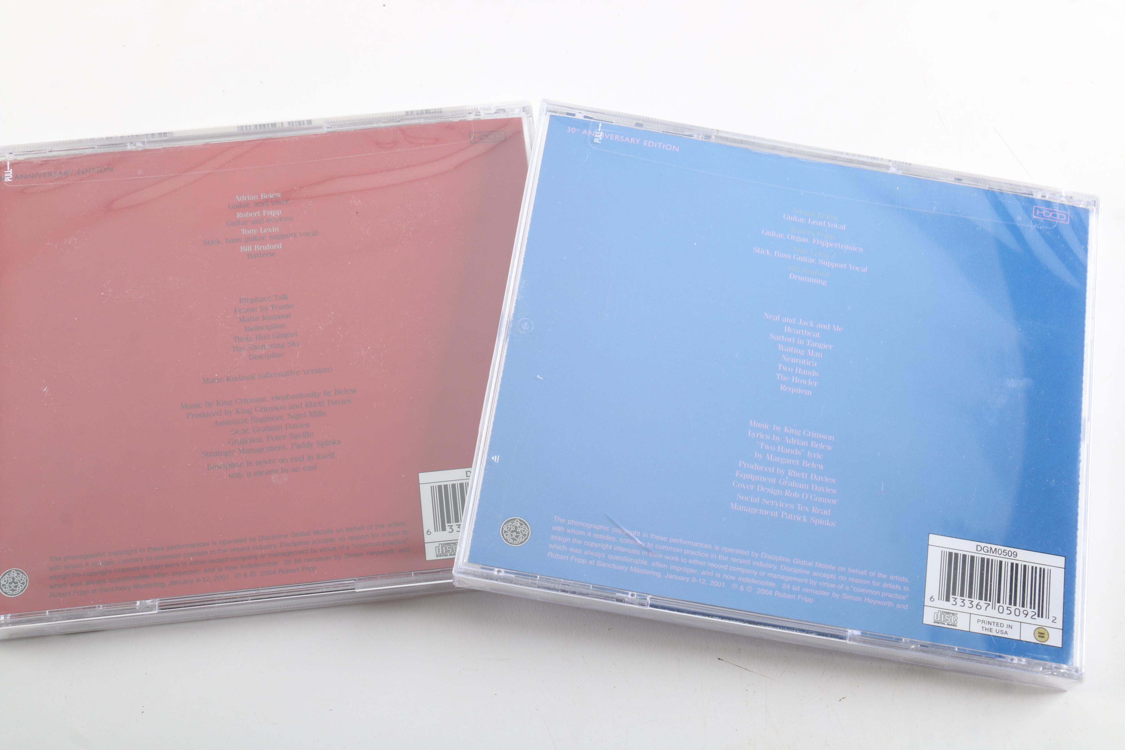 King Crimson Sealed HDCD Collection Including "Discipline", "Beat", and "THRAK"